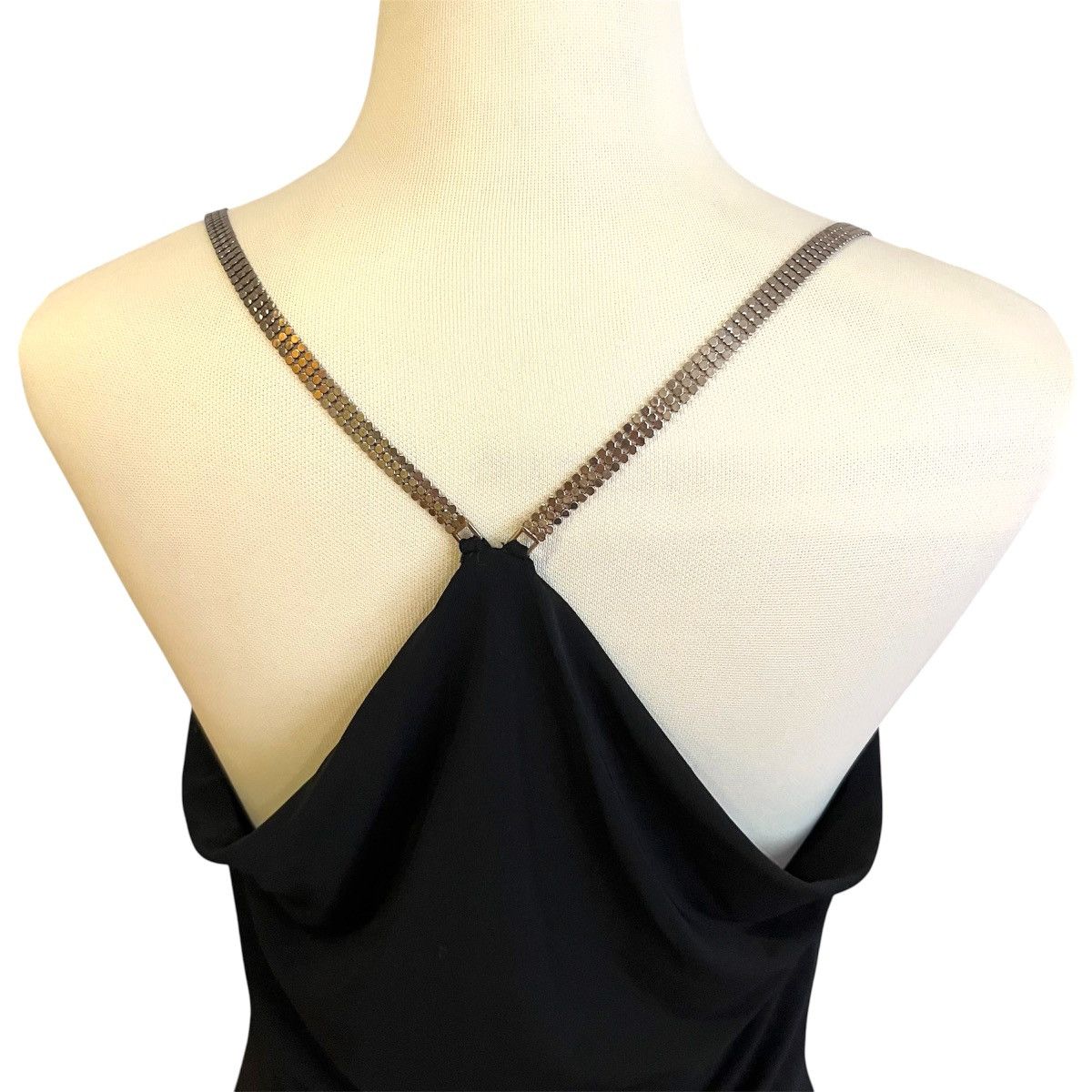 plein sud Vintage Plein Sud cowl neck top with silver chain detail Size S / US 4 / IT 40 - 7 Thumbnail