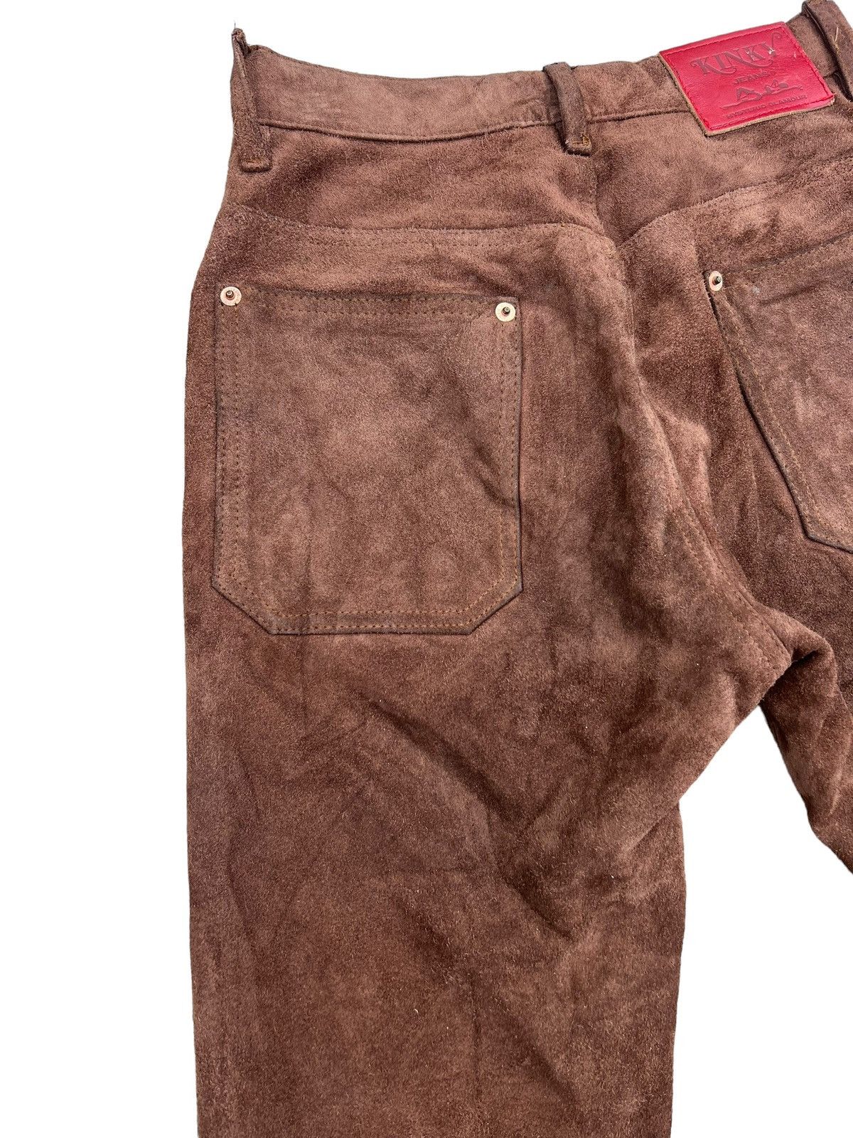 Hysteric Glamour Vintage Hysteric Glamour Kinky Jeans Suede Leather Flare Size US 28 / EU 44 - 15 Thumbnail