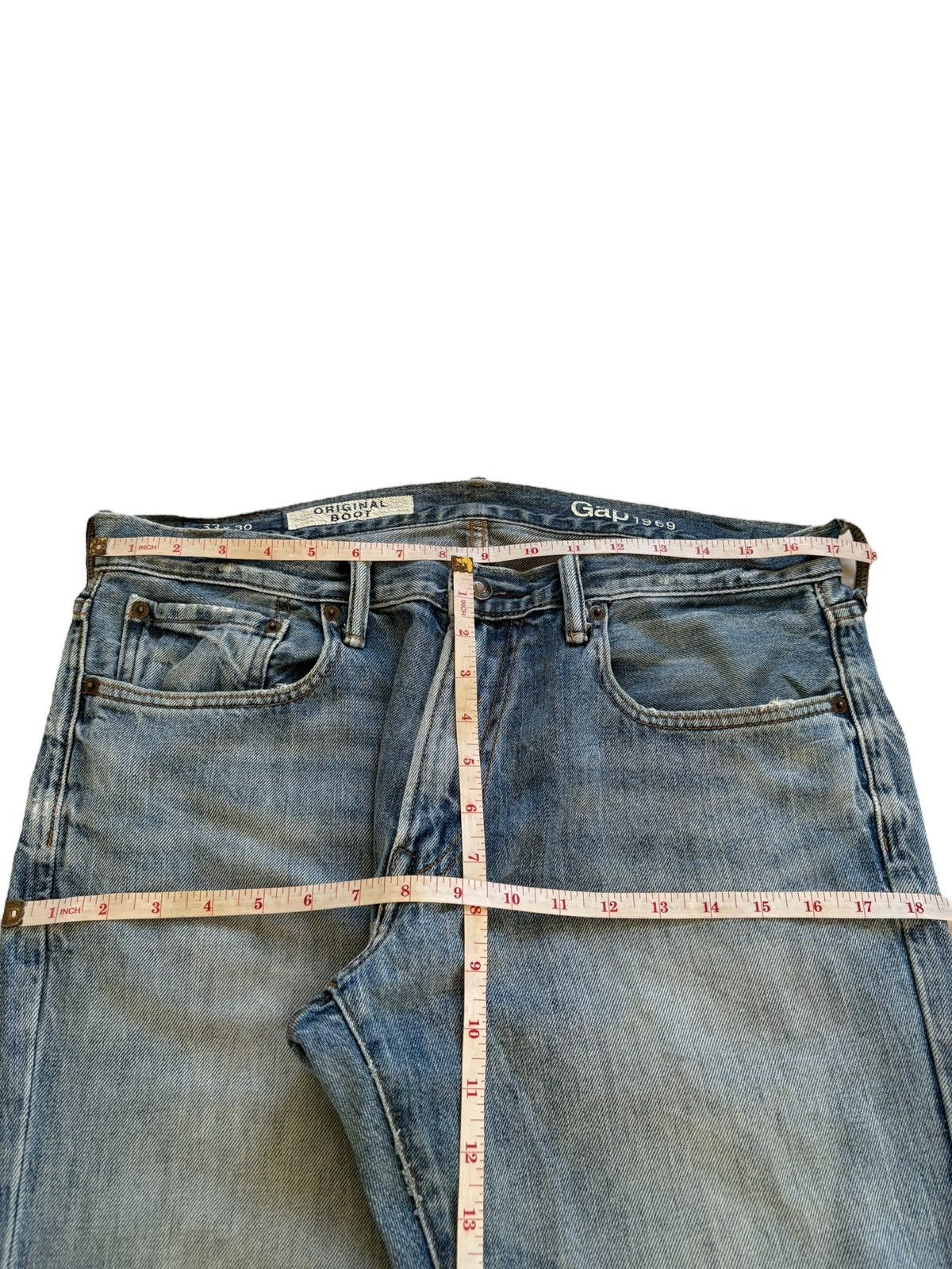 Gap SALES🔥Vintage GAP Mud Wash Distressed Bootcut Flare Jeans Size US 34 / EU 50 - 14 Thumbnail