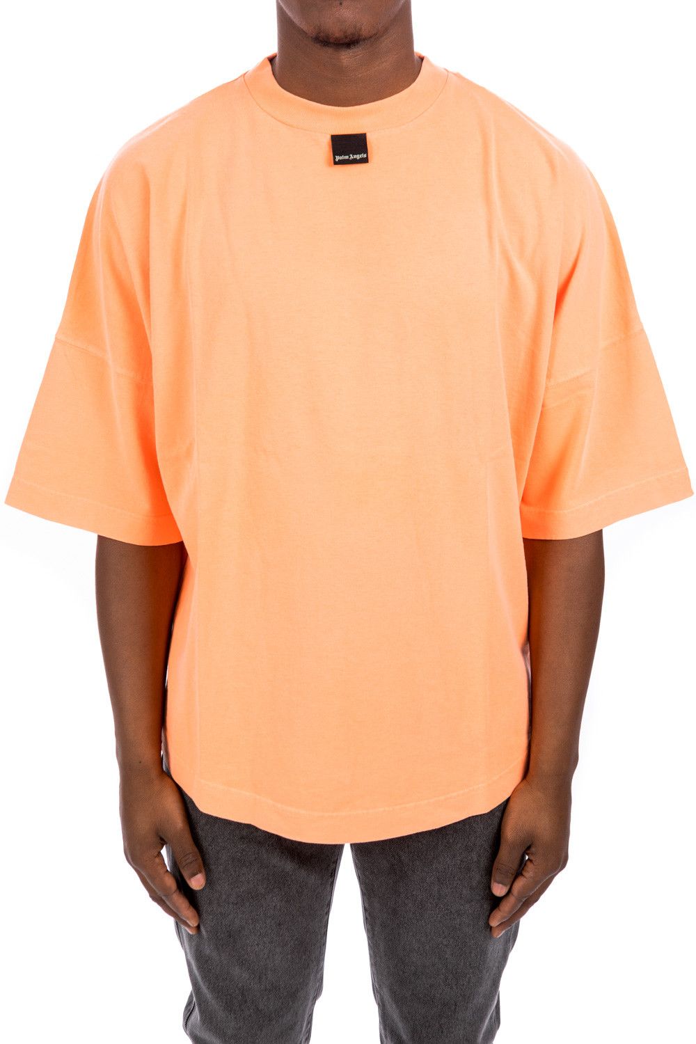 Palm Angels Orange Blurred Logo Oversized T-Shirt Size US M / EU 48-50 / 2 - 3 Thumbnail