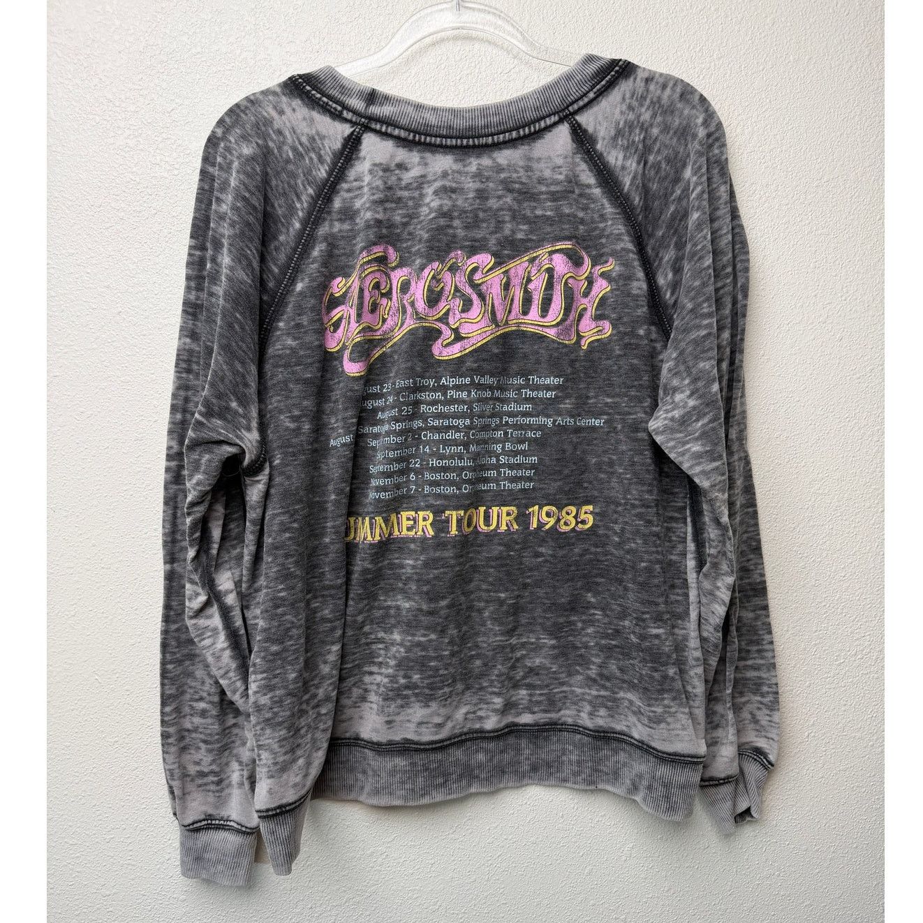Other Recycled Karma Aerosmith Tour 85 Oversize Long Sleeve Tee Size S / US 4 / IT 40 - 4 Thumbnail