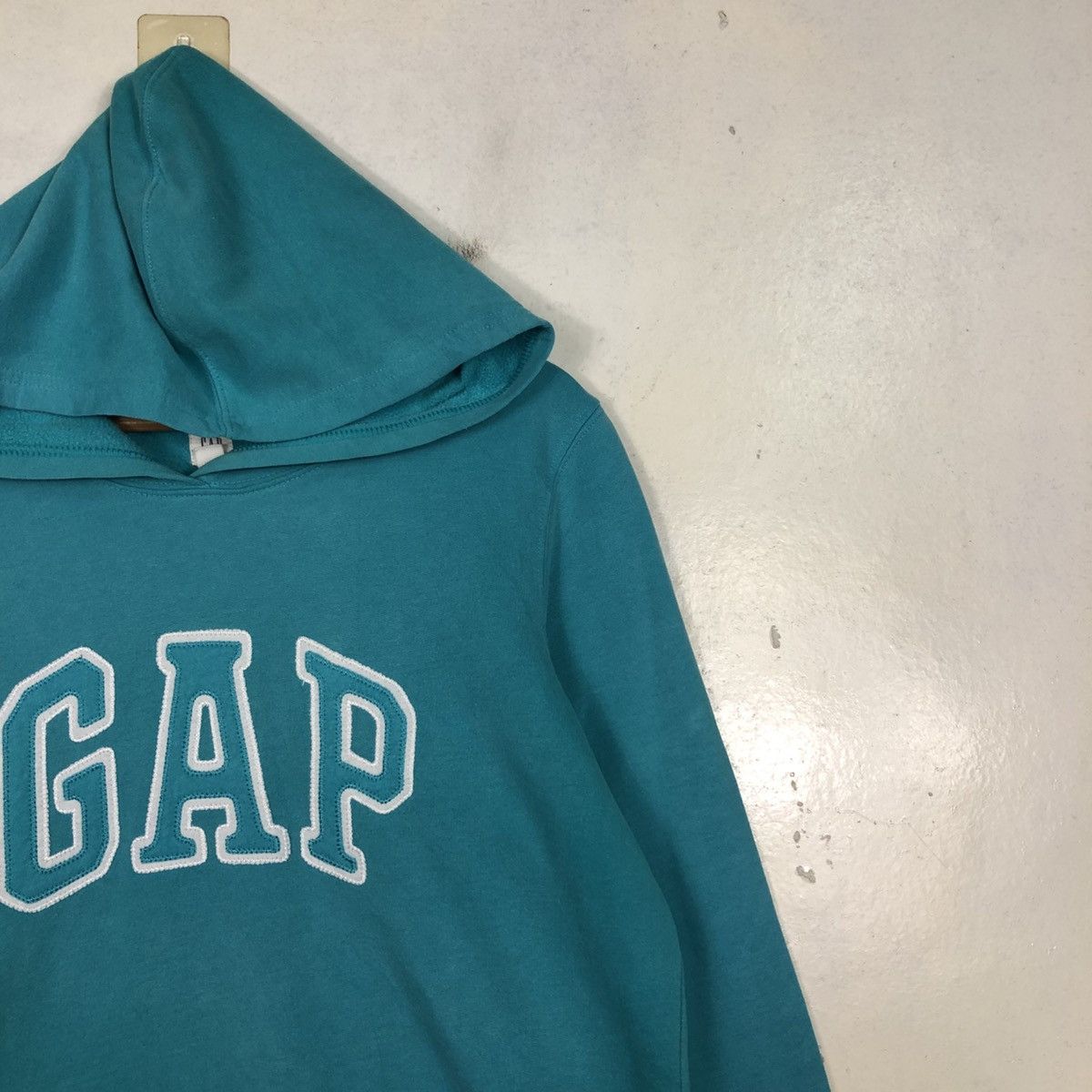 Japanese Brand 📌Vintage Hoodie Pull Over Gap Ocean Green Spell Out Size US L / EU 52-54 / 3 - 8 Thumbnail