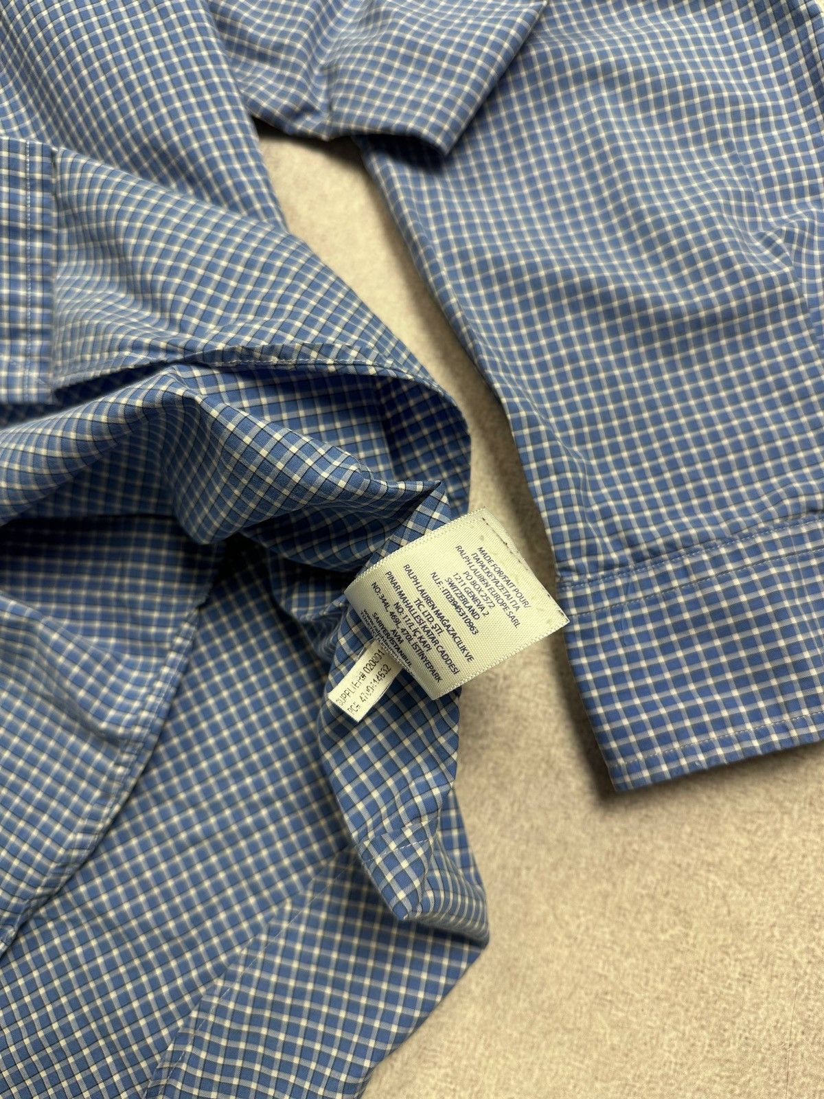 Polo Ralph Lauren Vintage Polo Ralph Lauren Y2K Blue Checkered Shirt M Size US M / EU 48-50 / 2 - 7 Thumbnail