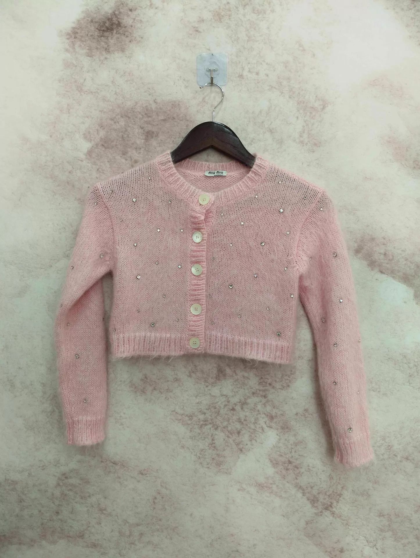 Miu Miu MIU MIU Crystal-Embellished Knit Shorts & Fitted Knit Top 36 Size XS / US 0-2 / IT 36-38 - 1 Thumbnail