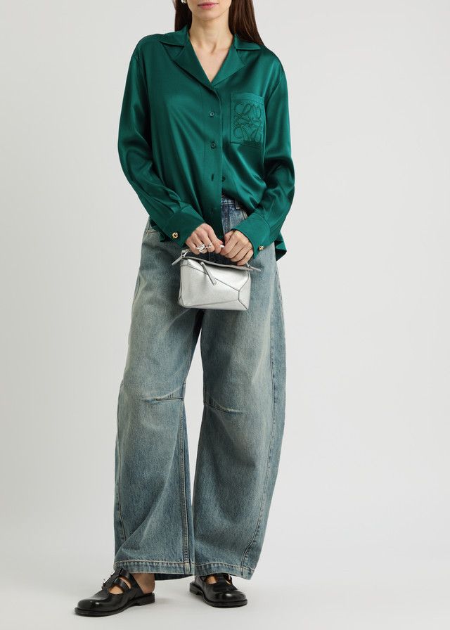 Loewe o1w1db10426 Blouses in Green Size S / US 4 / IT 40 - 4 Thumbnail
