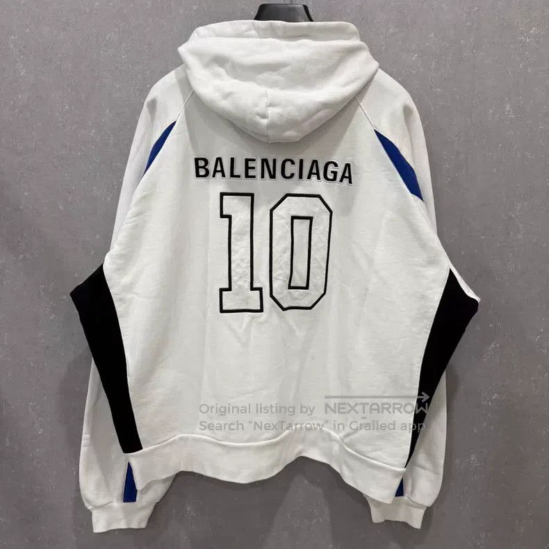 Balenciaga Balenciaga Thin Fleece Zip-Up Hoodie Size US L / EU 52-54 / 3 - 6 Thumbnail