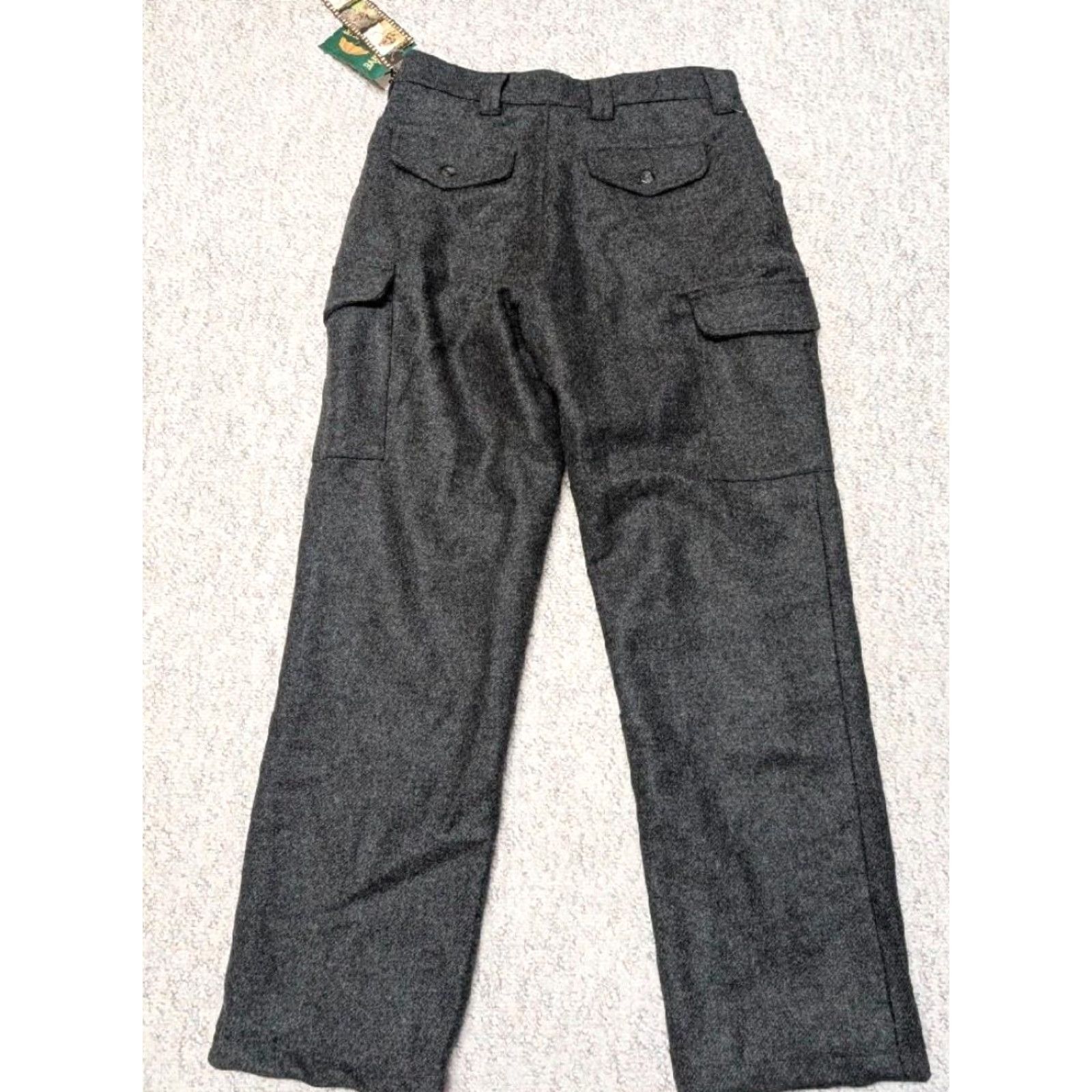 Vintage VINTAGE Cabela's dry-plus WOOL hunting pants 36x34 gray CARGO waterproof NEW nos Men's Pants Wool Gray Cargo 36x34 90s Size US 36 / EU 52 - 6 Thumbnail