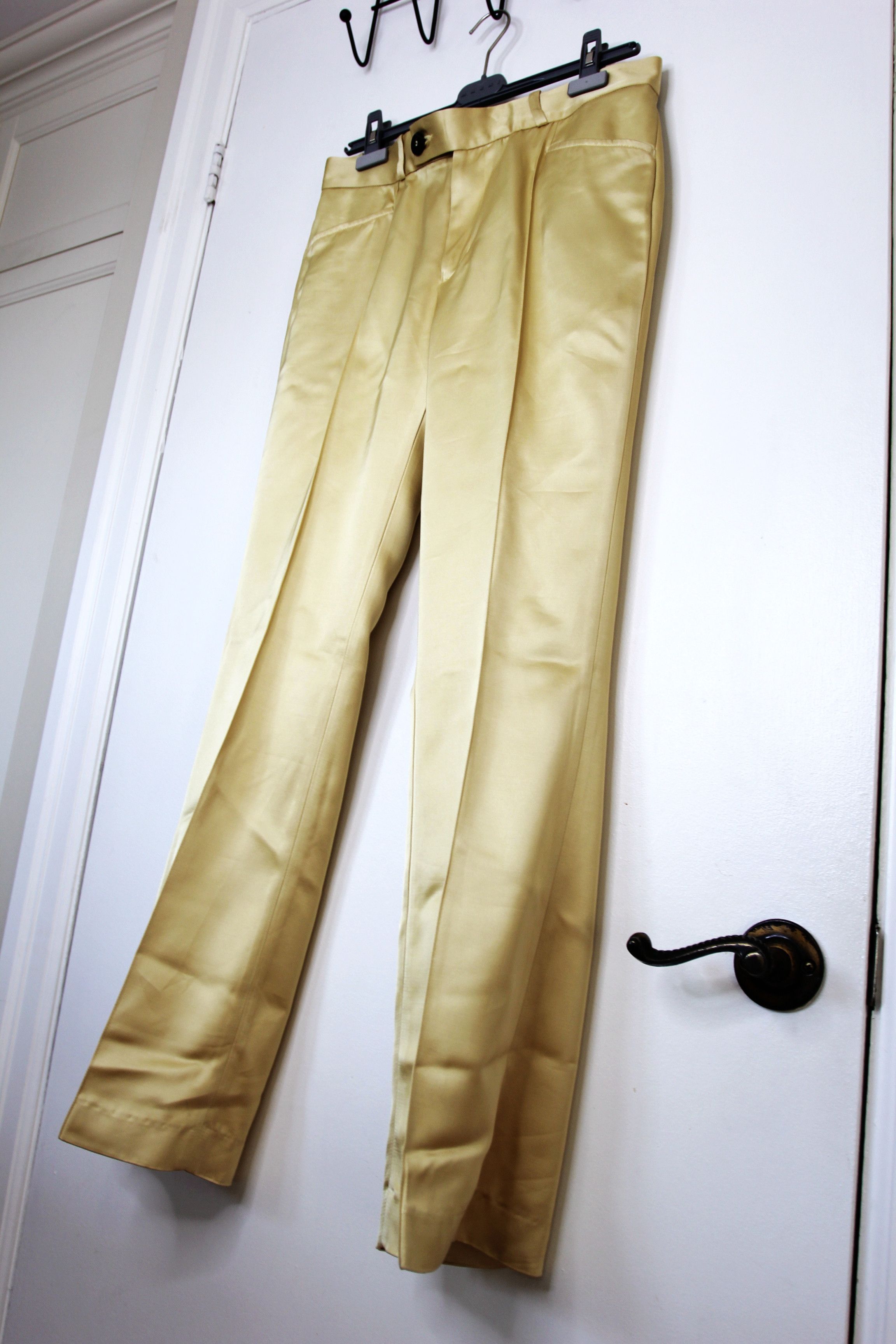 Ernest W. Baker BNWT SS24 ERNEST W. BAKER FLARE PANTS GOLD M Size US 32 / EU 48 - 5 Thumbnail