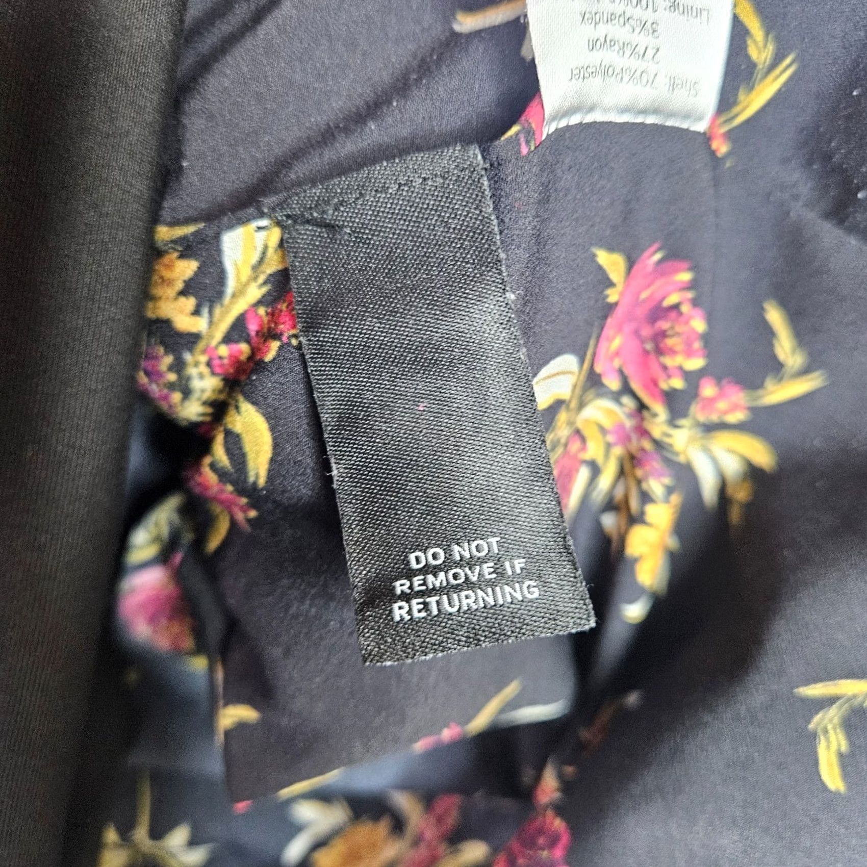THAKOON THAKOON Collection Jacket 2 Black Floral Lining Two Button Womens Regular Size 2 Set: Polyester Nylon Spandex Zip Lightweight Size XS / US 0-2 / IT 36-38 - 7 Thumbnail