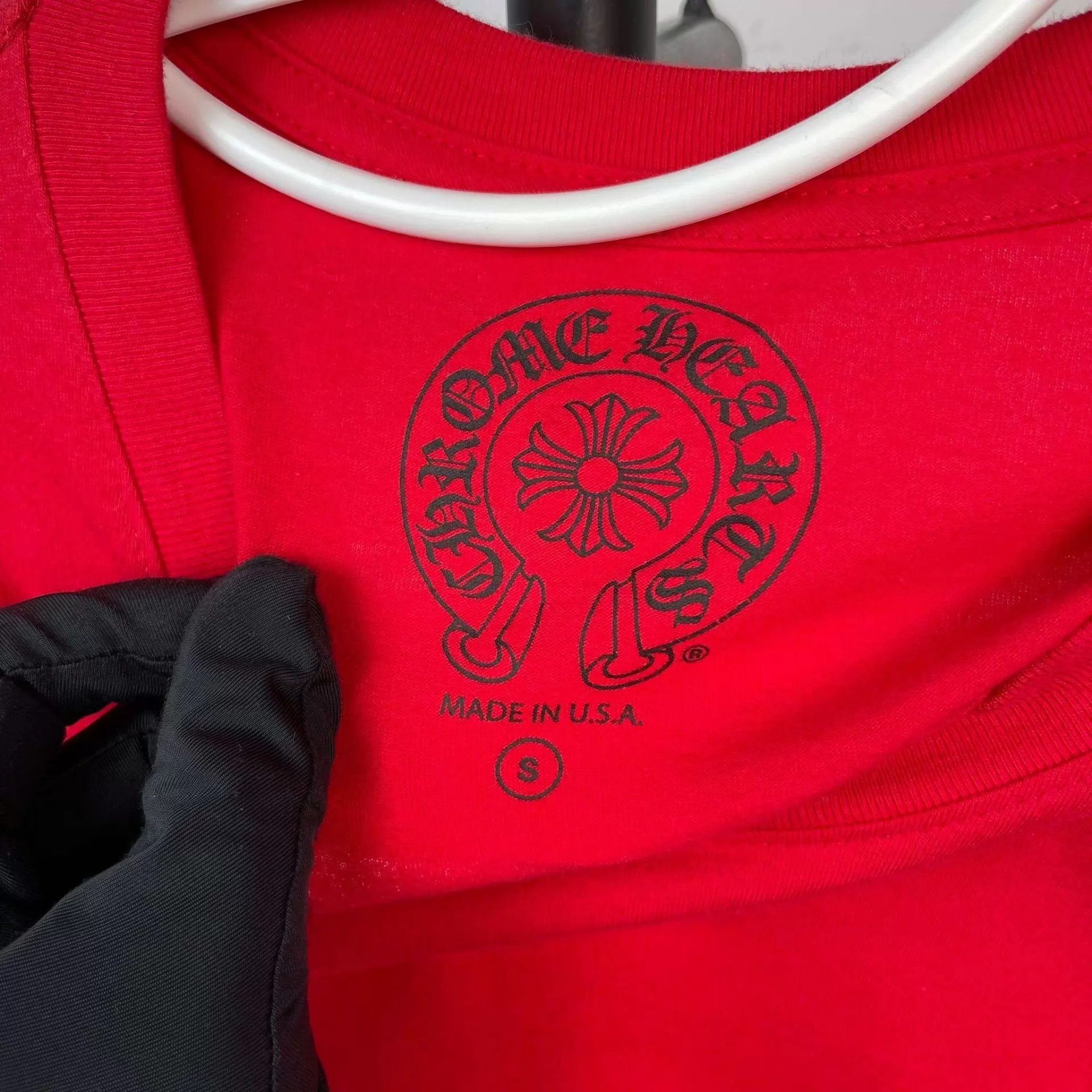 Chrome Hearts Chrome Hearts Red Horseshoe Cross Long Sleeve T-shirt 170 Size US S / EU 44-46 / 1 - 3 Thumbnail