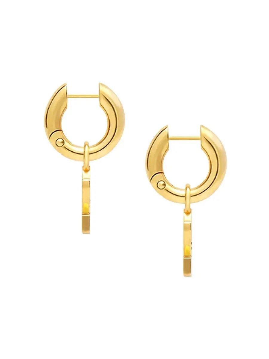 Adidas × Balenciaga o1srvl11e0424 Size: OS Balenciaga / Adidas Earrings in Gold Size ONE SIZE - 4 Thumbnail