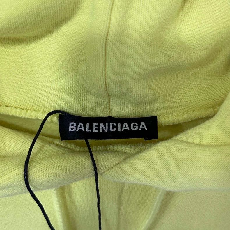 Balenciaga Balenciaga Fluorescent Yellow Coke Logo Sweatshirt Size US S / EU 44-46 / 1 - 5 Thumbnail