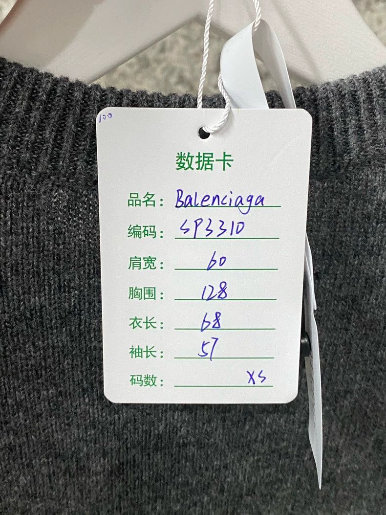 Balenciaga Balenciaga Embroidered Logo Sweater Size US XS / EU 42 / 0 - 9 Thumbnail
