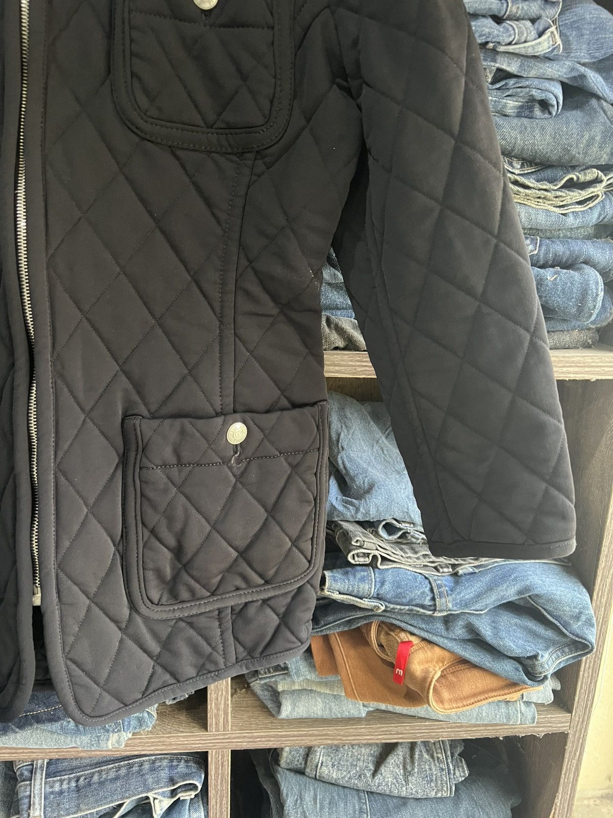 Other 🔥Rena Lange Jeans 4 Pockets Quilted Jacket Size S / US 4 / IT 40 - 7 Thumbnail