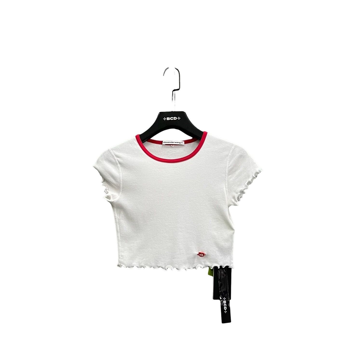Alexander Wang Alexander Wang Logo Embroidered Crop Tee Size XS Size XS / US 0-2 / IT 36-38 - 1 Thumbnail