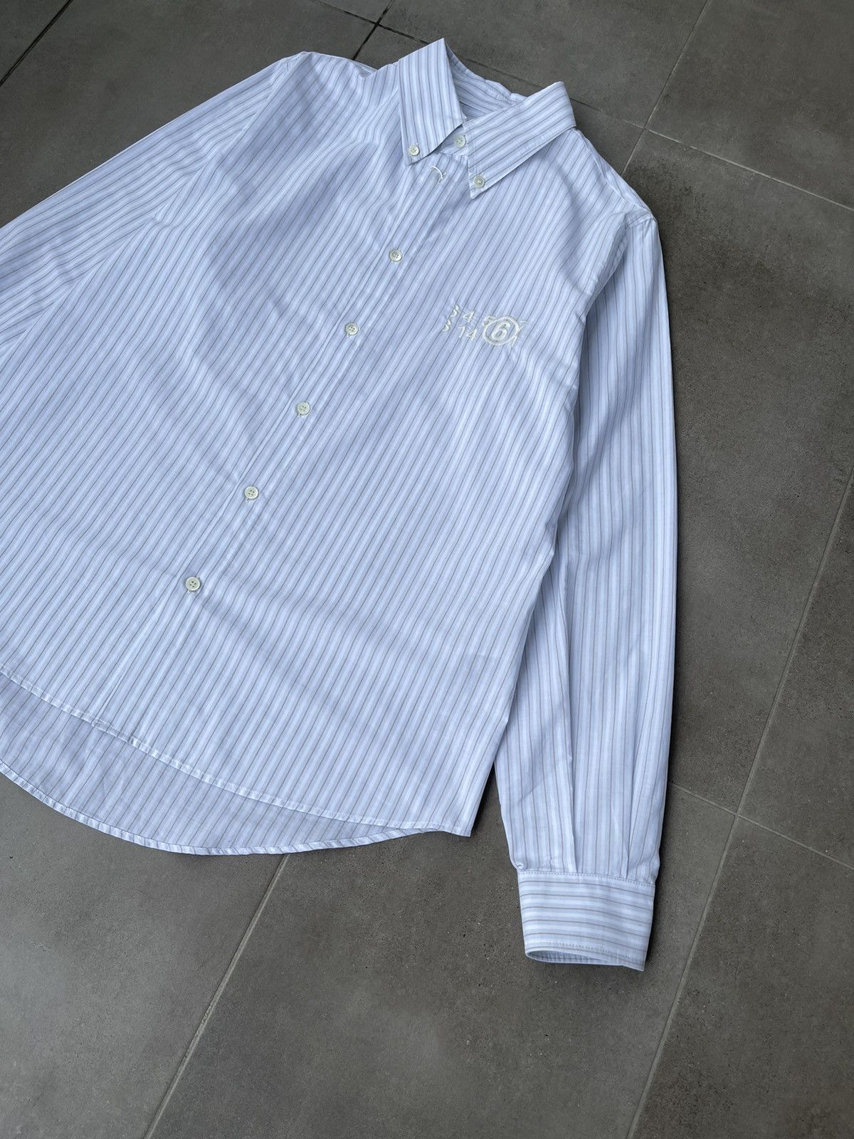 Maison Margiela !DS! SS23 Maison Margiela Stripped Numbers White Shirt Size M / US 6-8 / IT 42-44 - 11 Thumbnail