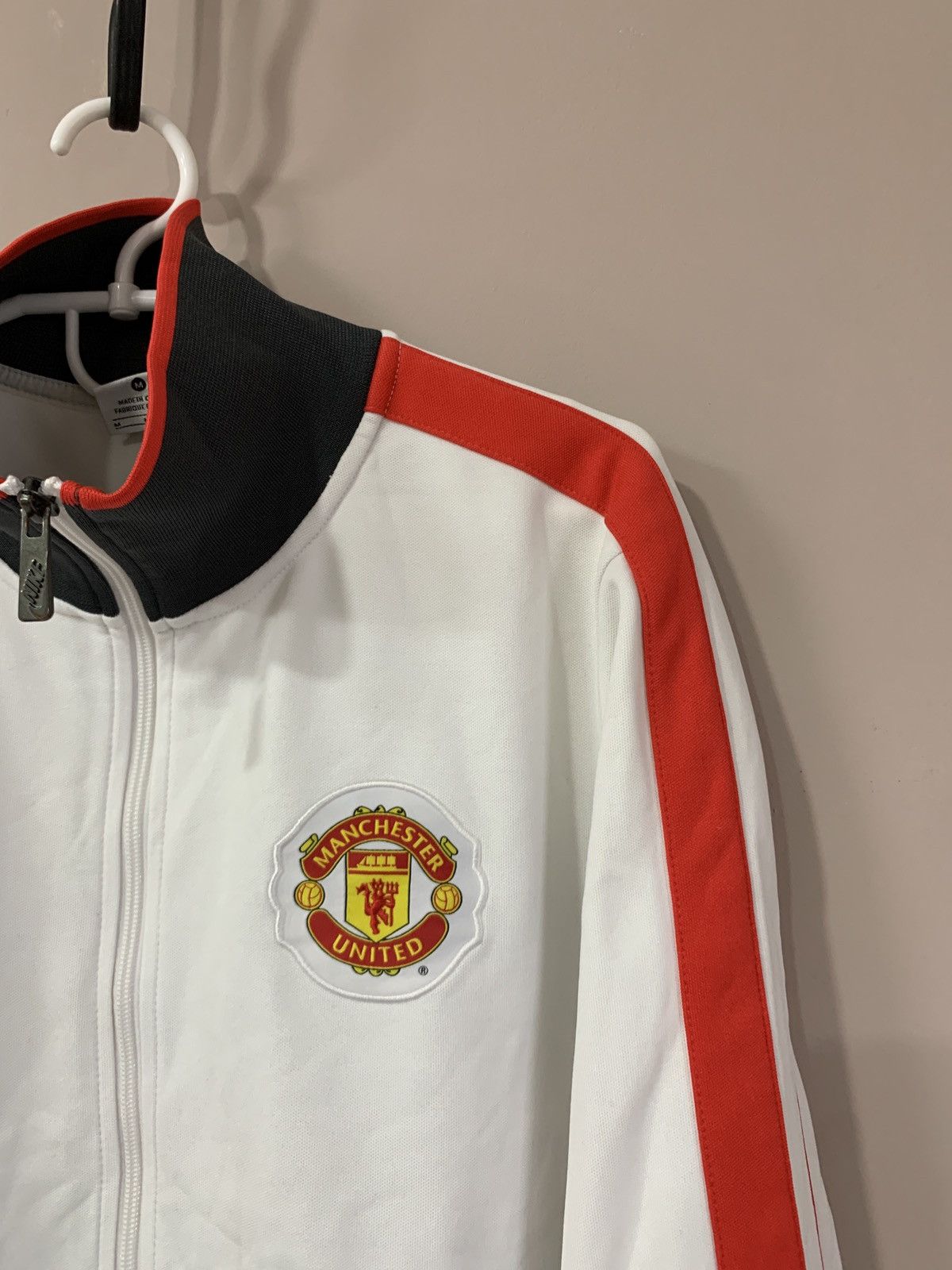 Vintage Manchester United Zip Football Jacket Nike Soccer Retro Sz M Size US M / EU 48-50 / 2 - 3 Thumbnail