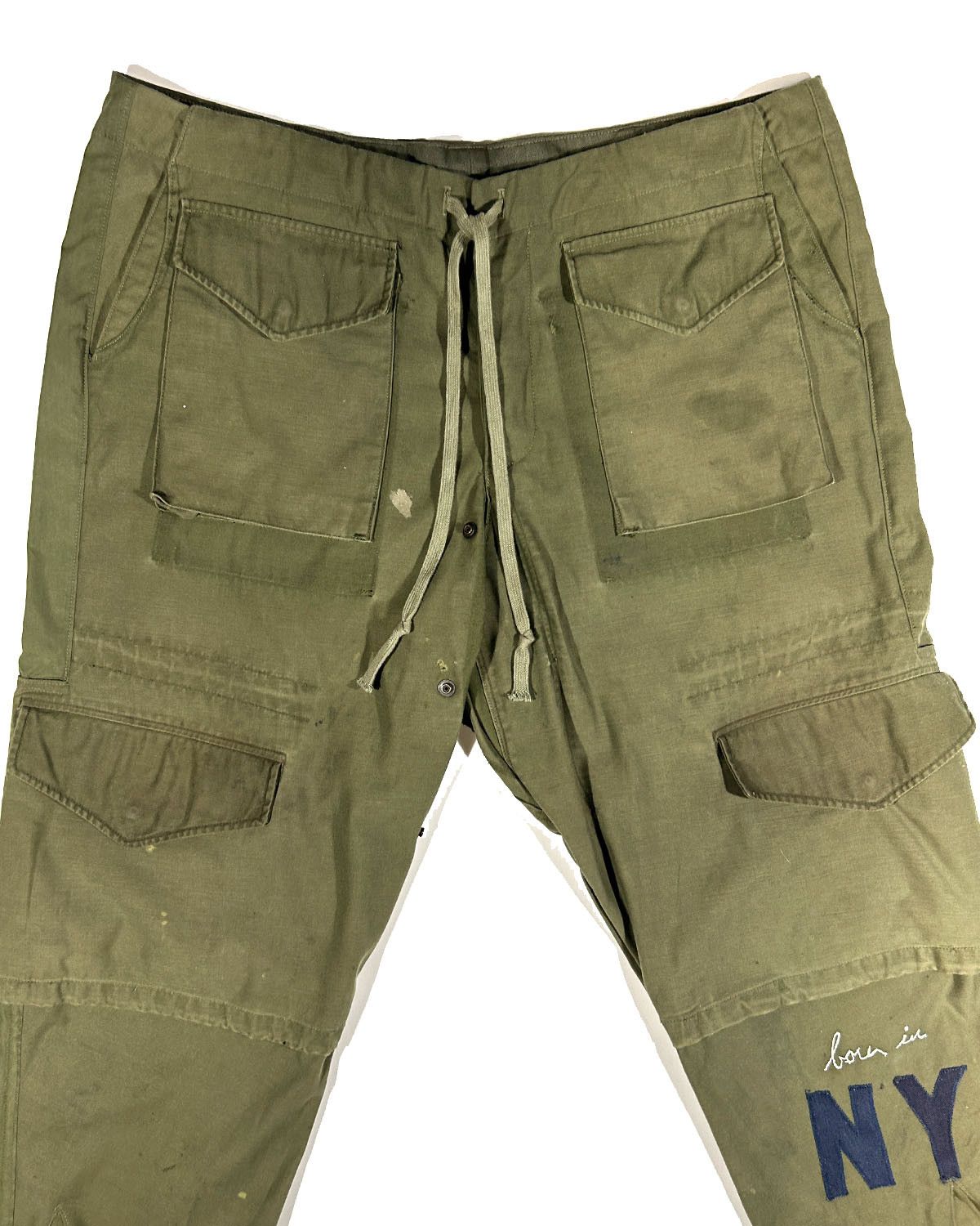 Greg Lauren GREG LAUREN CROPPED ARMY CARGO PANT Size US 40 / EU 56 - 2 Thumbnail
