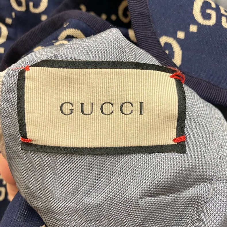Gucci Gucci Blue double G full-print suit jacket 2505-Nextarrow Size US M / EU 48-50 / 2 - 3 Thumbnail