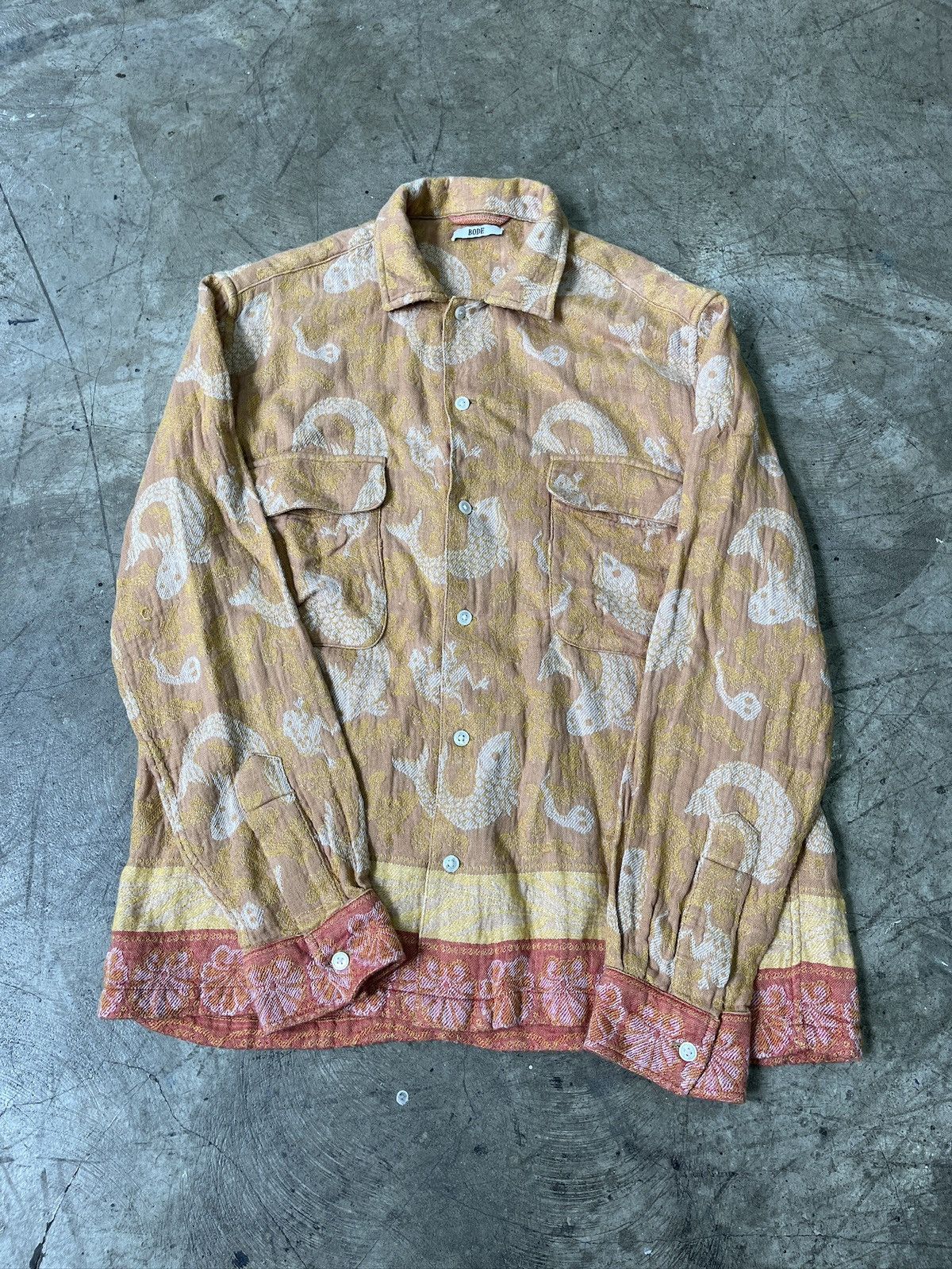 Bode Bode River Fish Vacation Shirt (unisex) Size US M / EU 48-50 / 2 - 1 Thumbnail