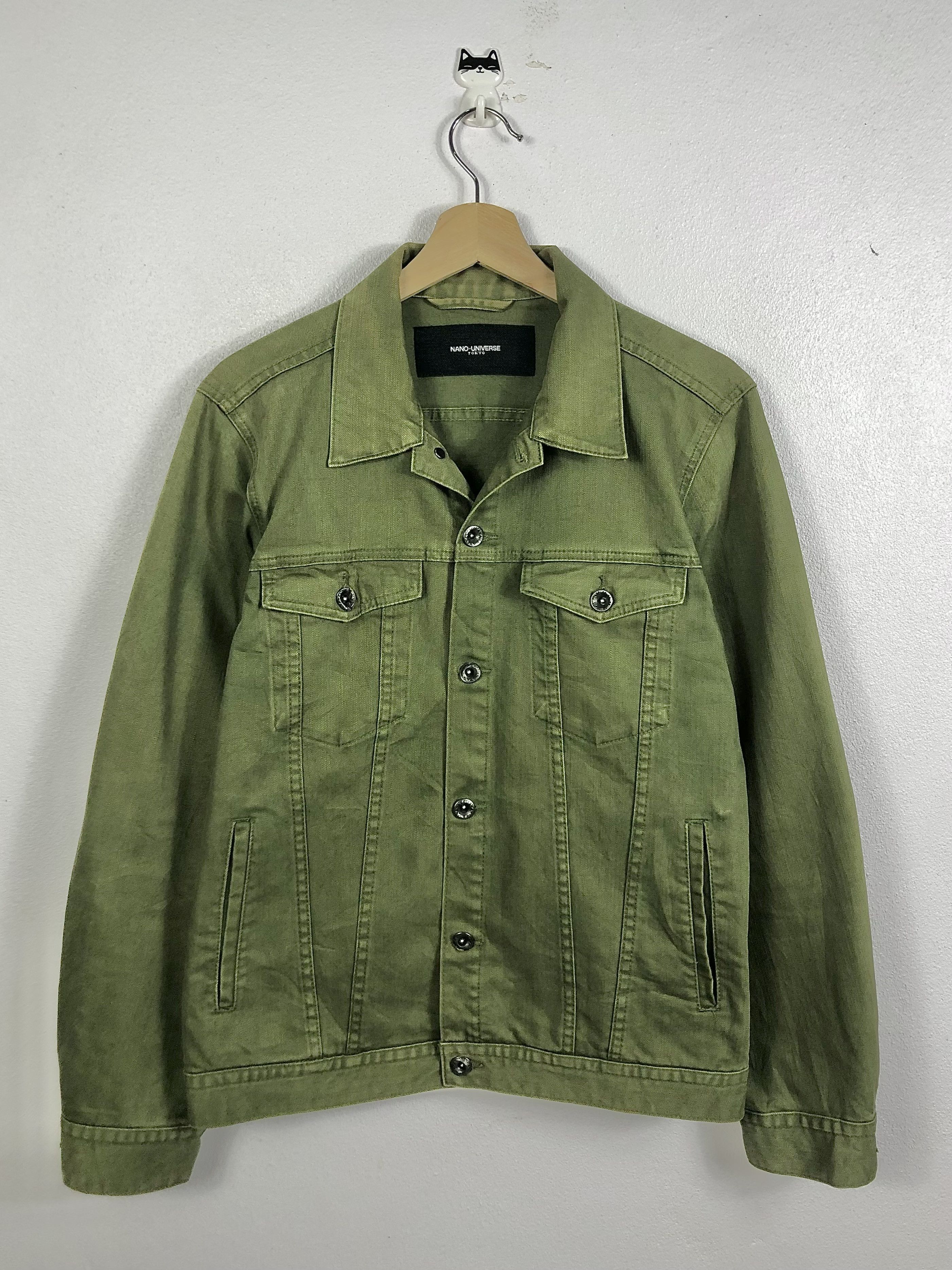 NANO universe Rare Nano Universe Japan Denim Military Button Jacket Size US M / EU 48-50 / 2 - 1 Thumbnail