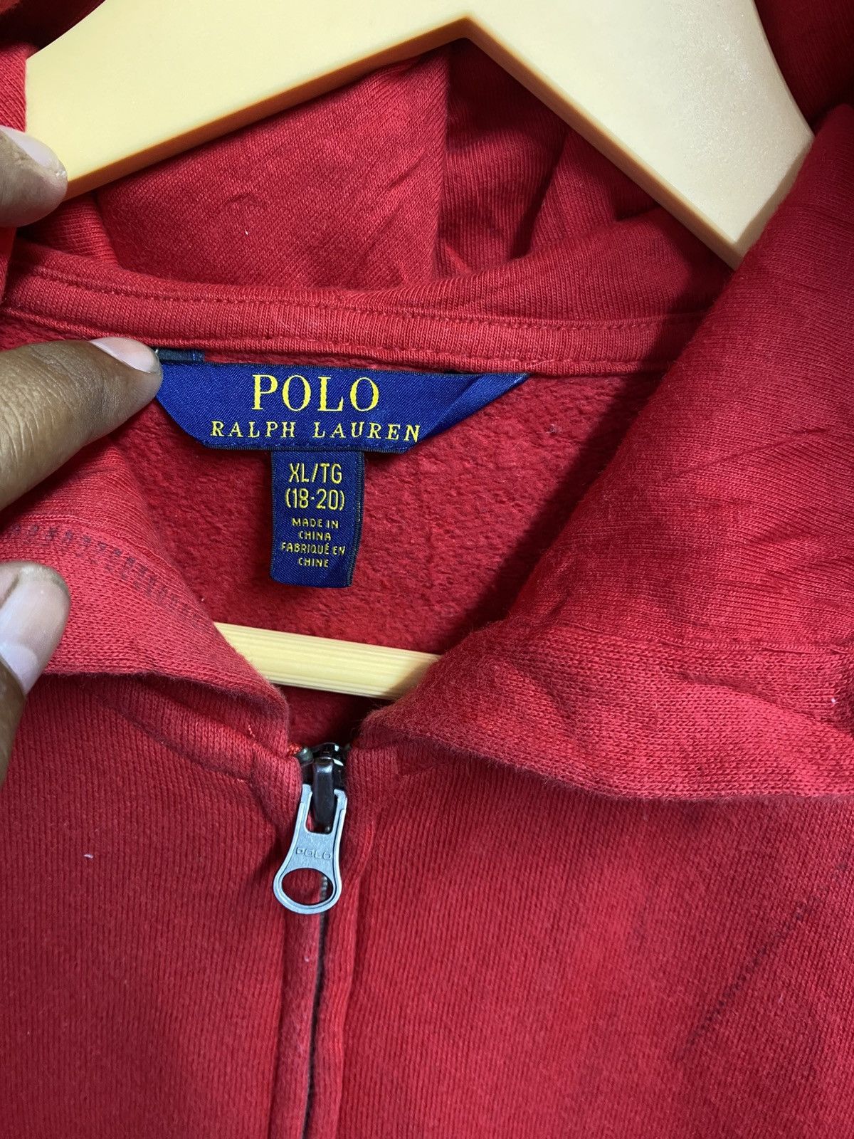 Polo Ralph Lauren red Polo Ralph Lauren Fleece Full-Zip Hoodie. Size US XL / EU 56 / 4 - 3 Thumbnail