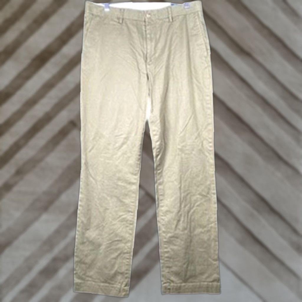 Ralph Lauren Polo Ralph Lauren Mens Pants Green Classic Stretch 33x32 Flat Front Khakis Dress Workwear Classic Mens Size US XS / EU 42 / 0 - 1 Thumbnail
