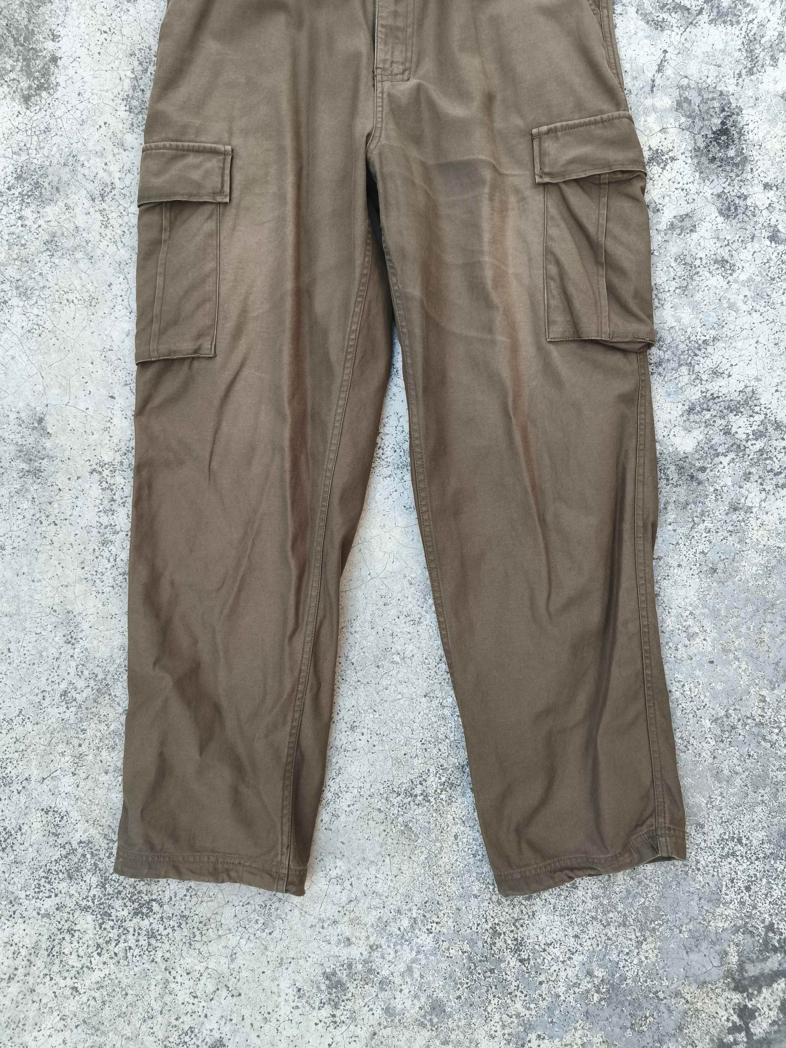 Japanese Brand Minority Cargo Pants Olive Green Size US 32 / EU 48 - 3 Thumbnail