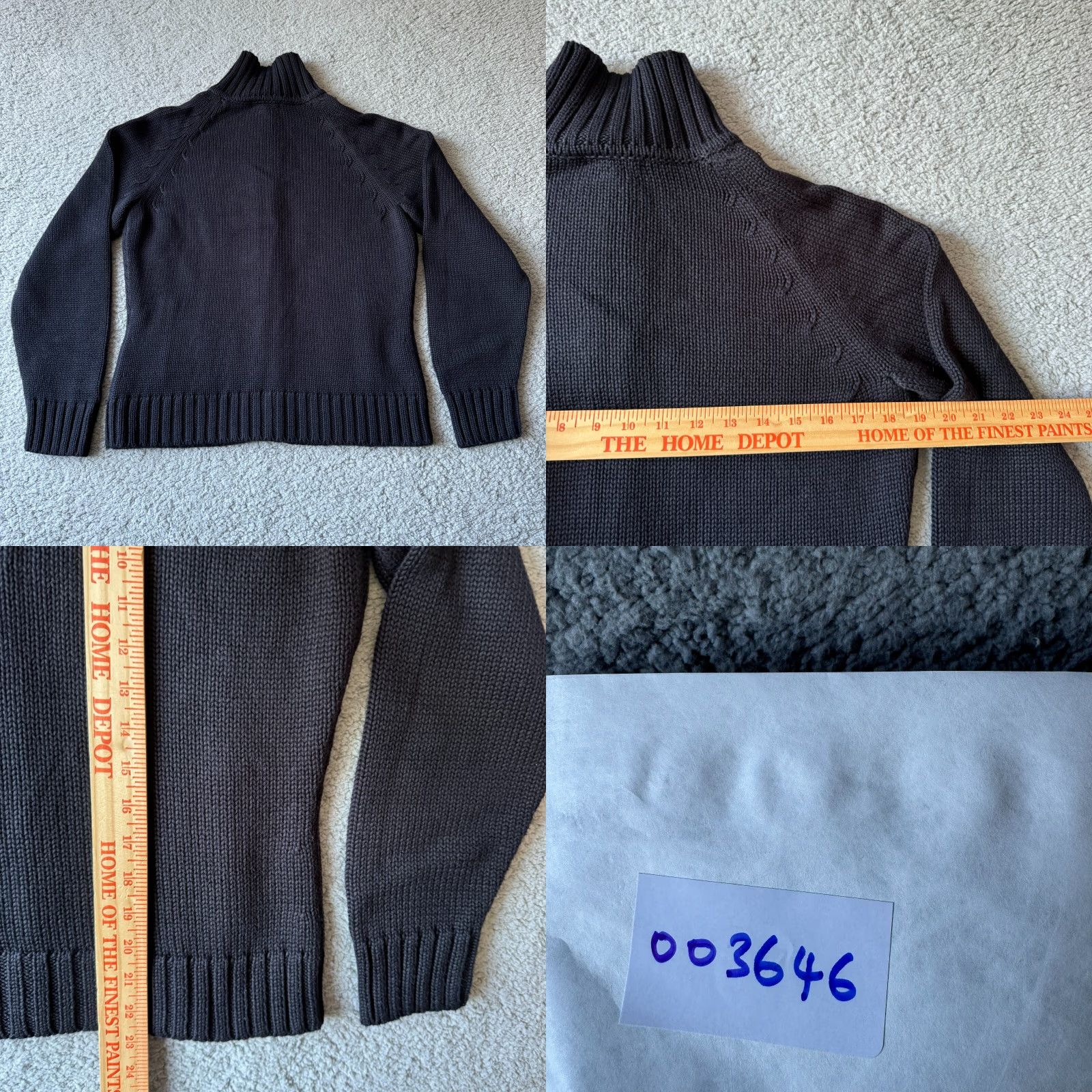 Lands' End VINTAGE Lands' End Sweater Cardigan Womens Medium 10-12 Black Japan Classic Retro Size M / US 6-8 / IT 42-44 - 8 Thumbnail