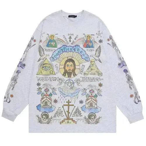 Individualized Shirts Retro Long Sleeve T-Shirt Gods Graphic Size US XL / EU 56 / 4 - 1 Thumbnail