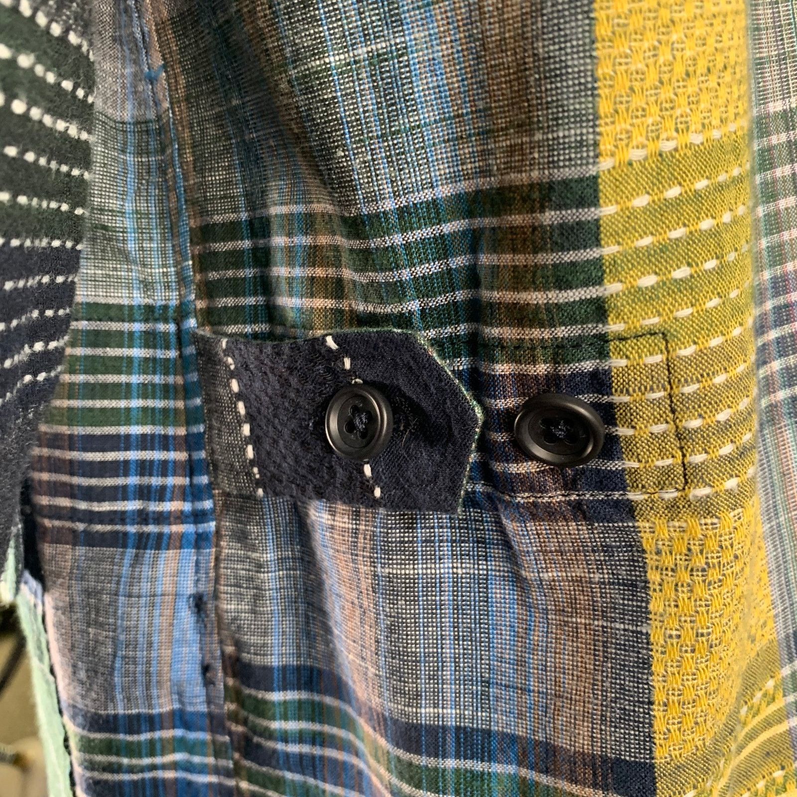 Engineered Garments ENGINEERED GARMENTS Navy Orange Patchwork Cotton Sport Coat Size US M / EU 48-50 / 2 - 5 Thumbnail