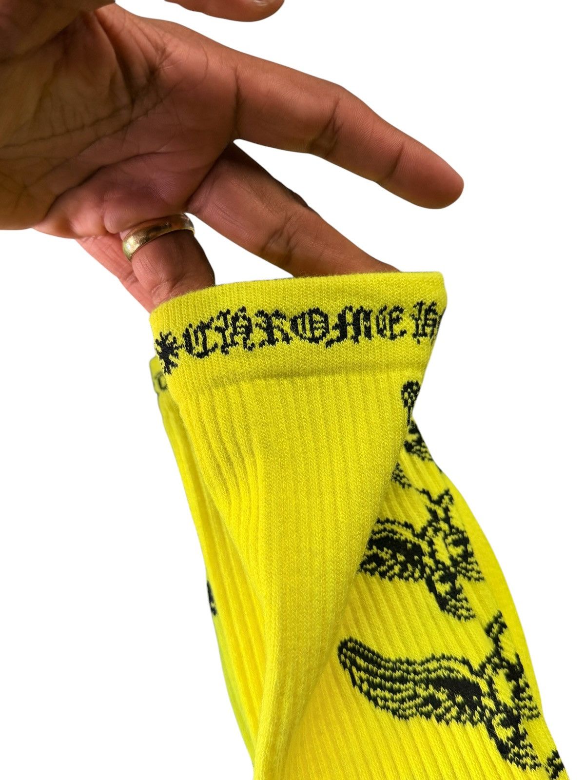 Chrome Hearts Chrome Heart Yellow Foti Sock Size ONE SIZE - 9 Thumbnail