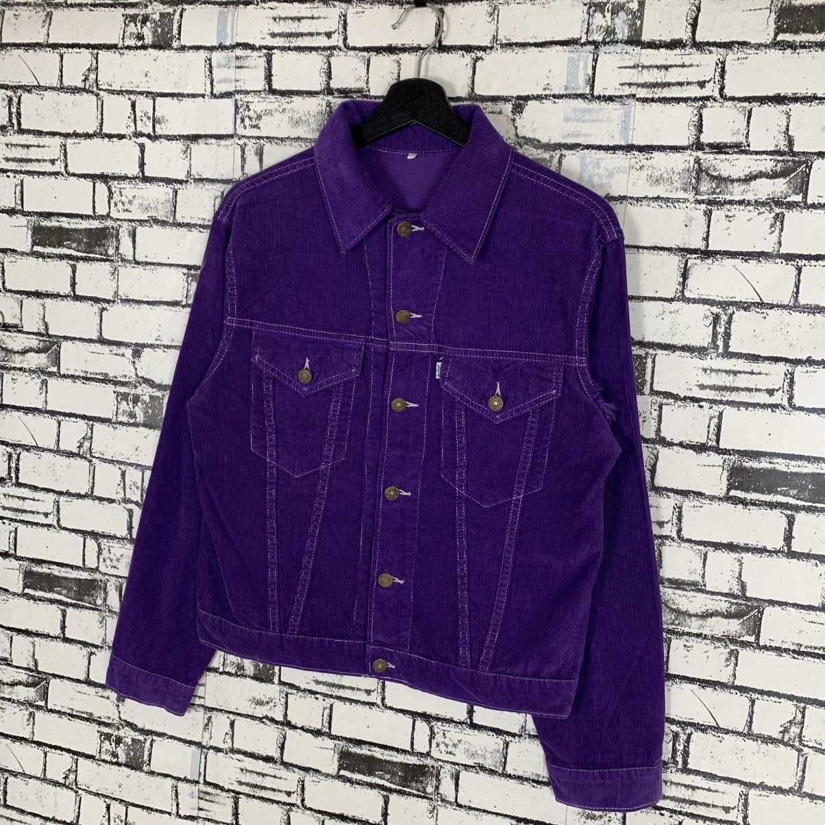 Levi's Vintage Levis White Label Corduroy Jacket Size S / US 4 / IT 40 - 2 Thumbnail