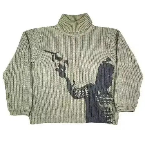 Aran Isles Knitwear stylish Japanese sweater in vintage style Size US L / EU 52-54 / 3 - 1 Thumbnail