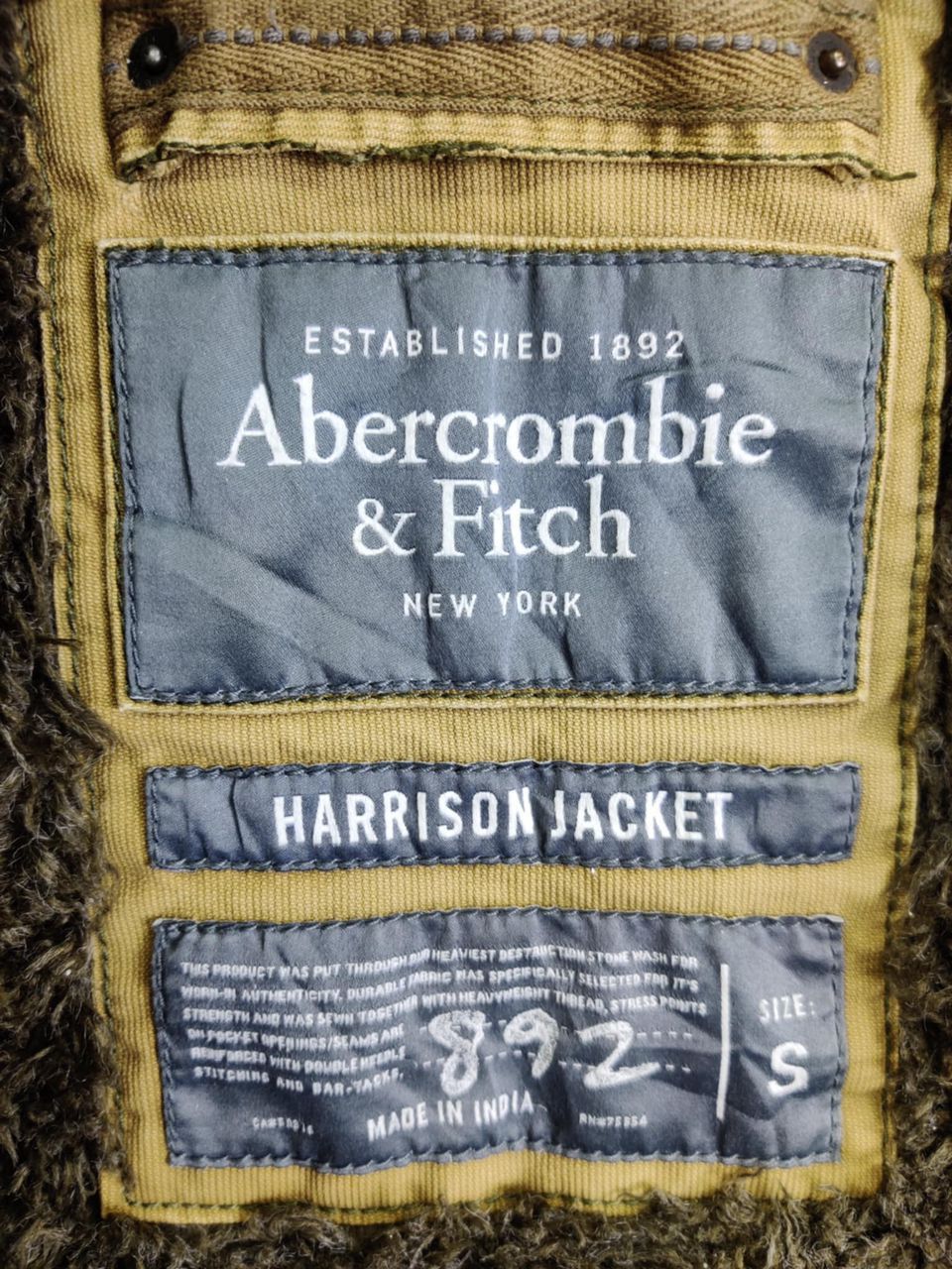 Abercrombie & Fitch Abercrombie & Fitch Shearling Harrison Bomber Fur Jacket Size US S / EU 44-46 / 1 - 10 Thumbnail