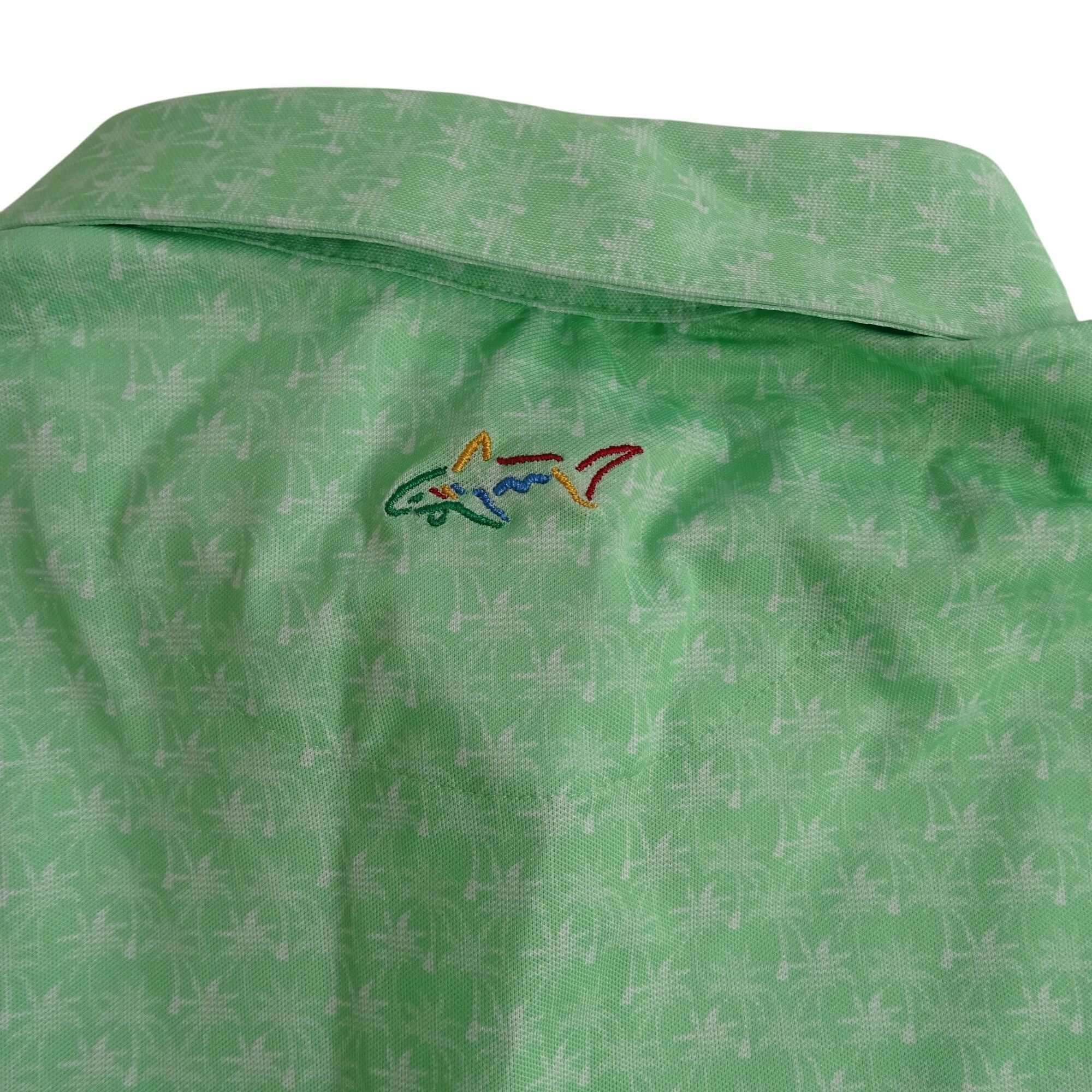 Greg Norman Greg Norman Green Palm Tree Print Golf Polo Shirt Men Size S Size US S / EU 44-46 / 1 - 5 Thumbnail