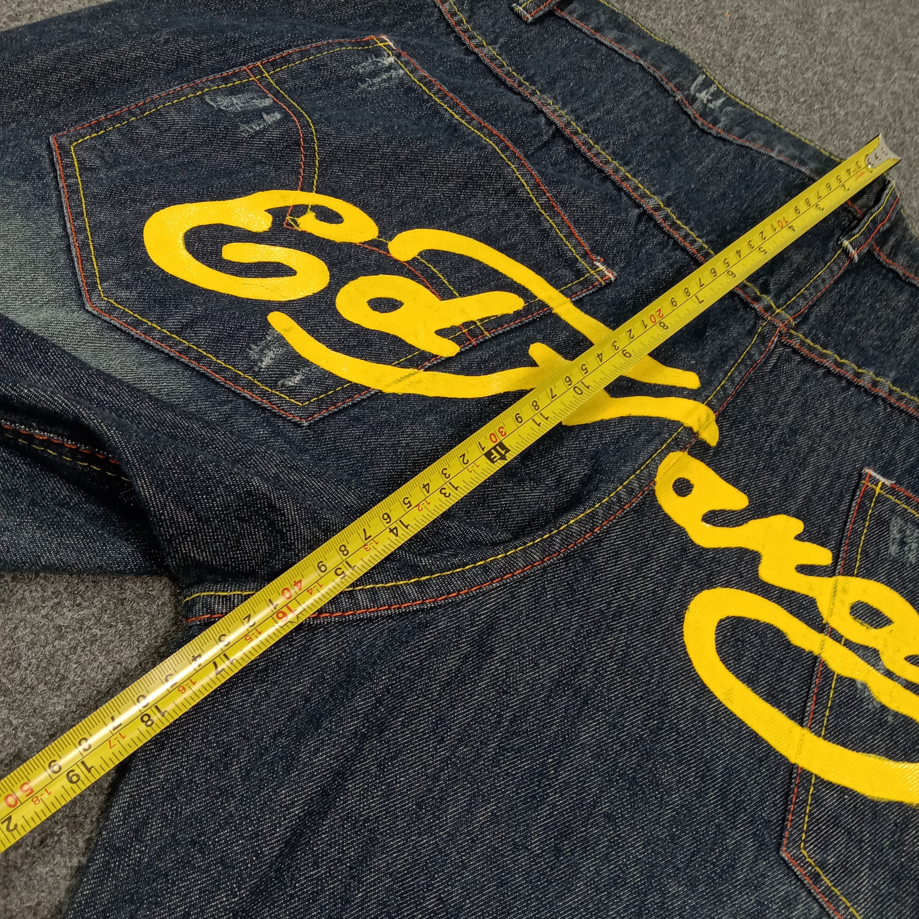 Ed Hardy Ed Hardy Embroidered Skull Art Logo Jeans C272N18 Size US 43 - 11 Thumbnail