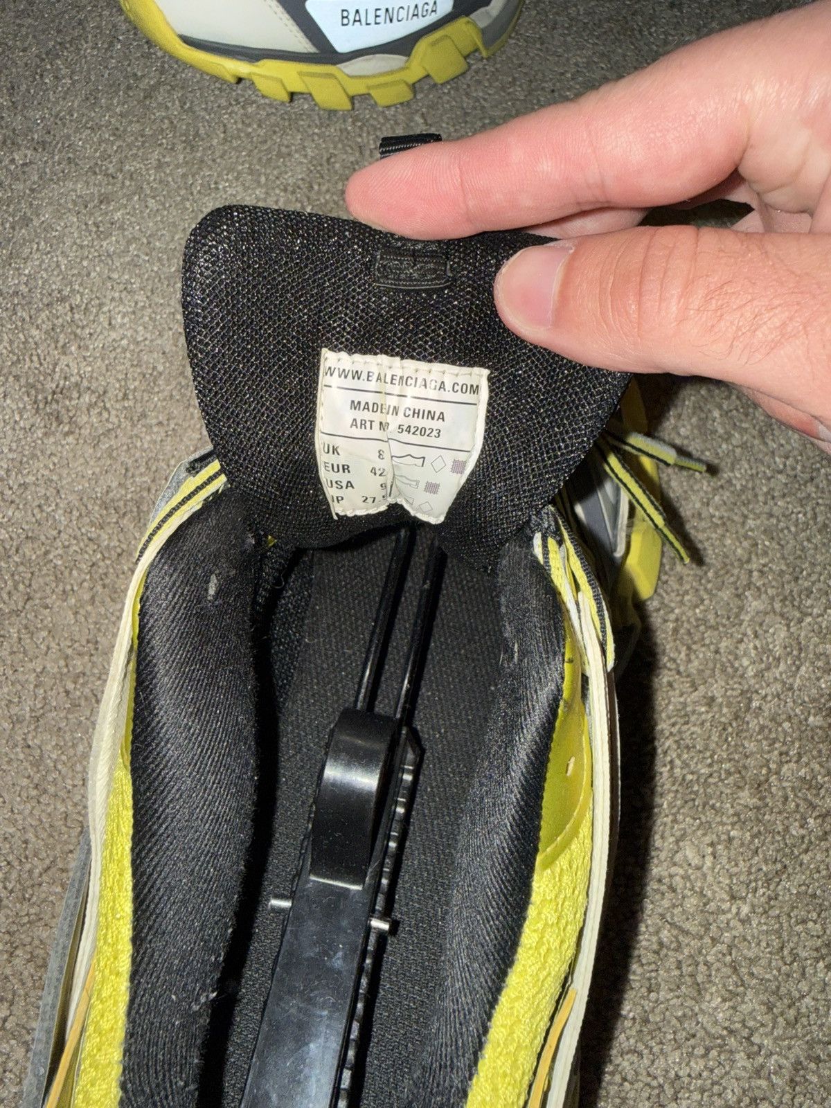 Balenciaga Balenciaga Track Sneaker — Yellow/Grey/White — EU 42 USA 9 Size US 9 / EU 42 - 5 Thumbnail