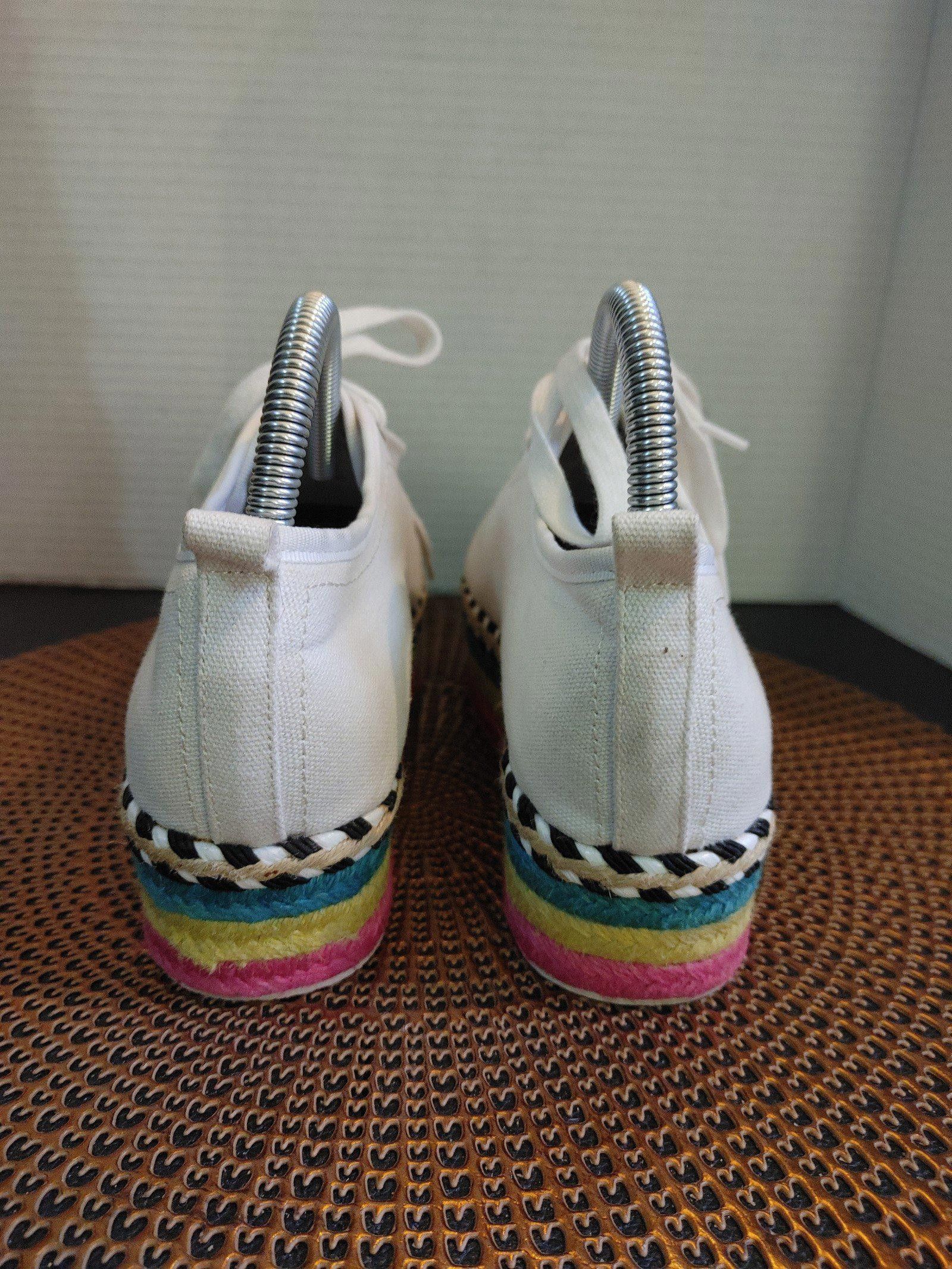 Designer Betsey Johnson Arbor Rainbow Platform Sneakers Size 7.5M Size US 7.5 / IT 37.5 - 5 Thumbnail