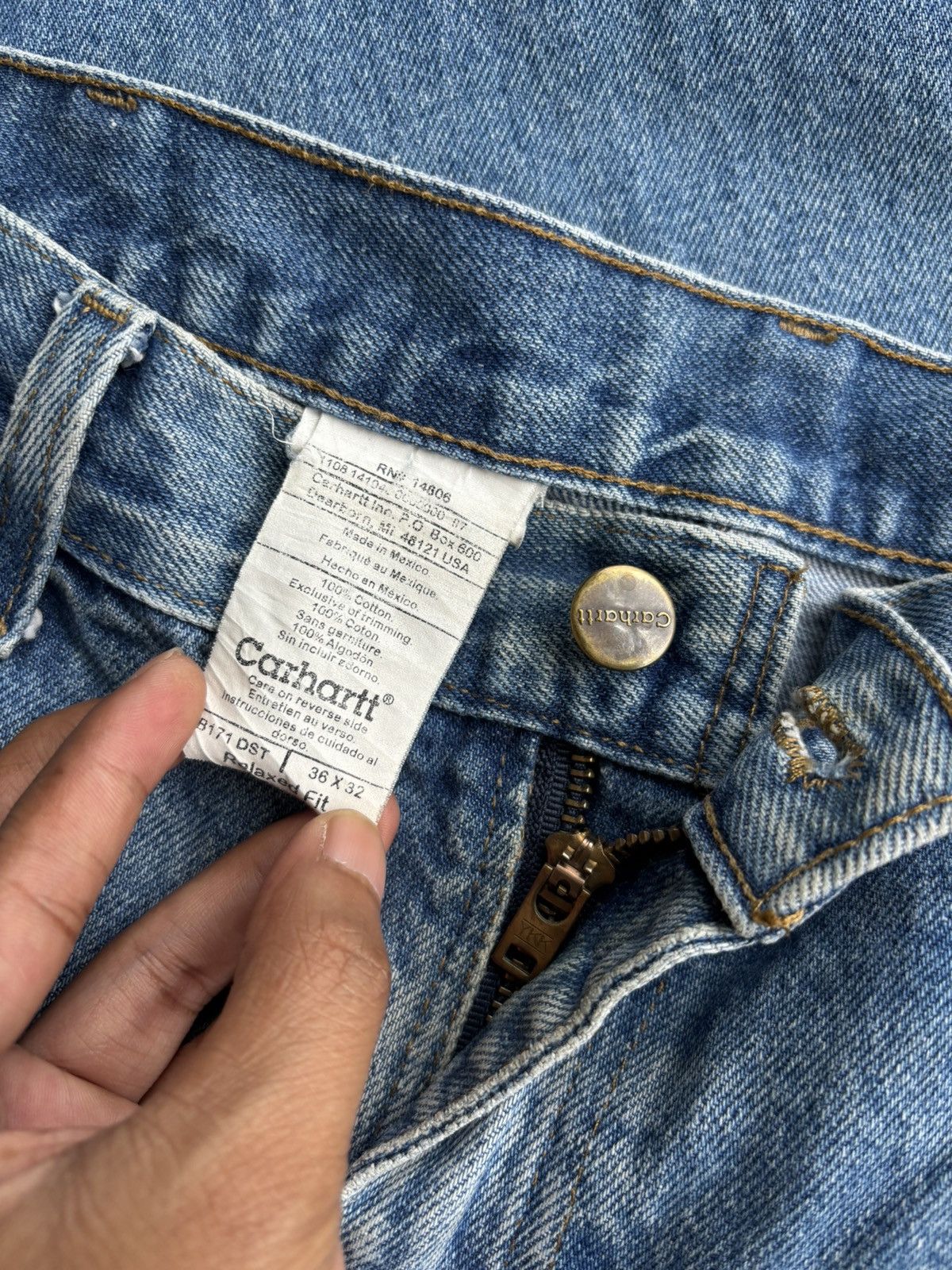 Carhartt carhartt double carpenter B171 size 36 relaxed fit Size US 36 / EU 52 - 7 Thumbnail