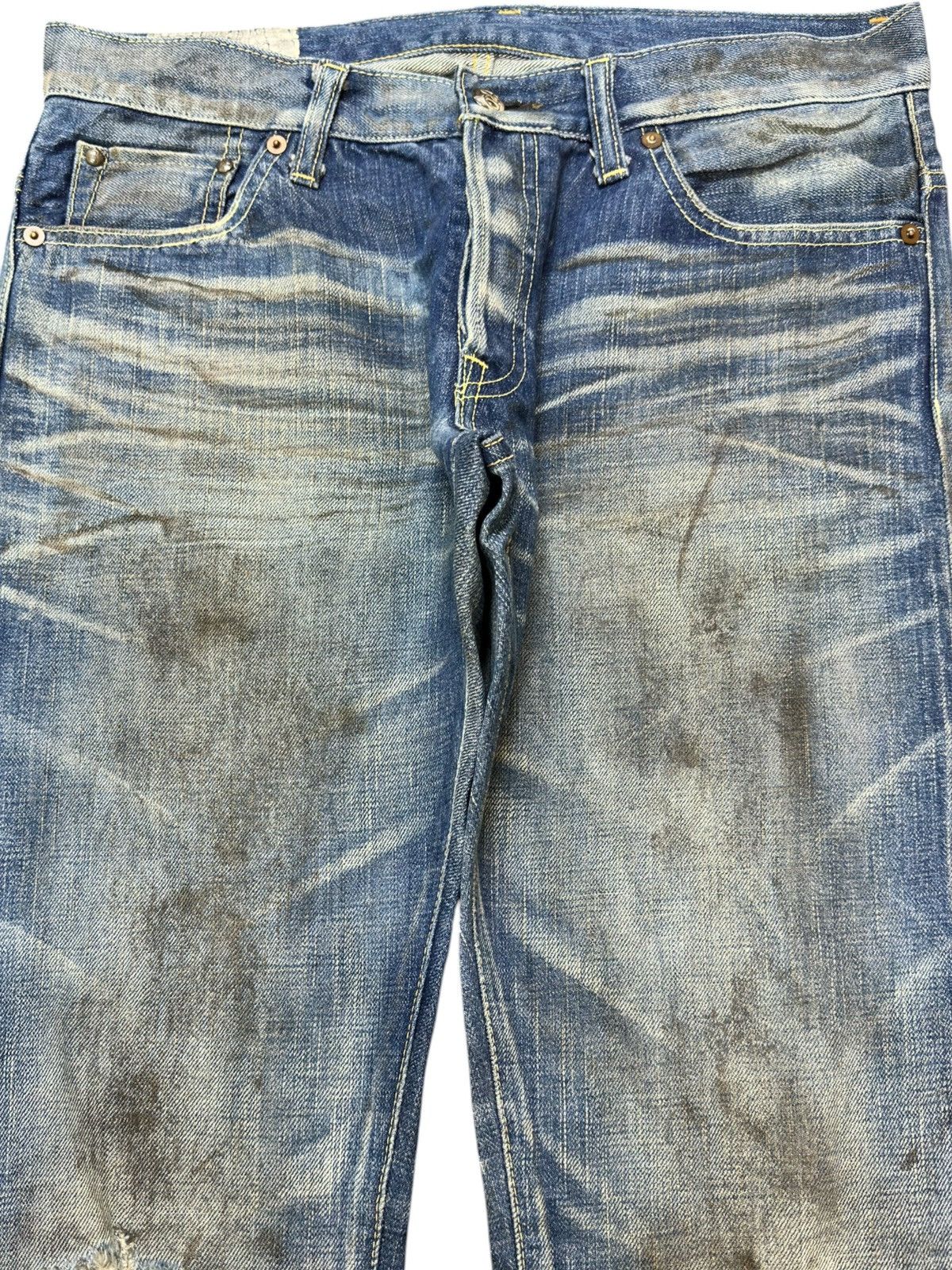 Edition Japan Vintage Edition Japan Selvedge Button Fly Distressed Denim Size US 32 / EU 48 - 2 Thumbnail