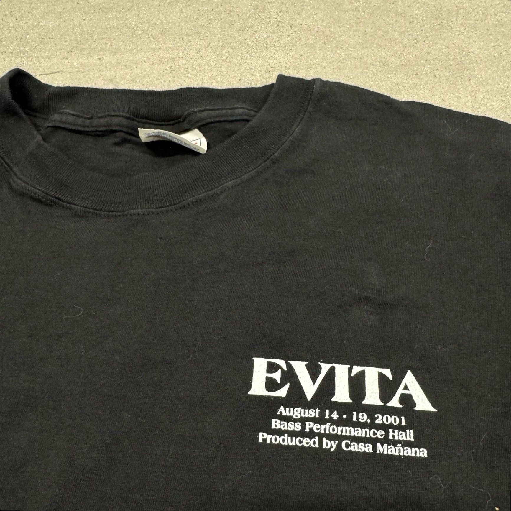 VINTAGE Madonna EVITA Film T-Shirt Men 2XL Black 2000s RARE