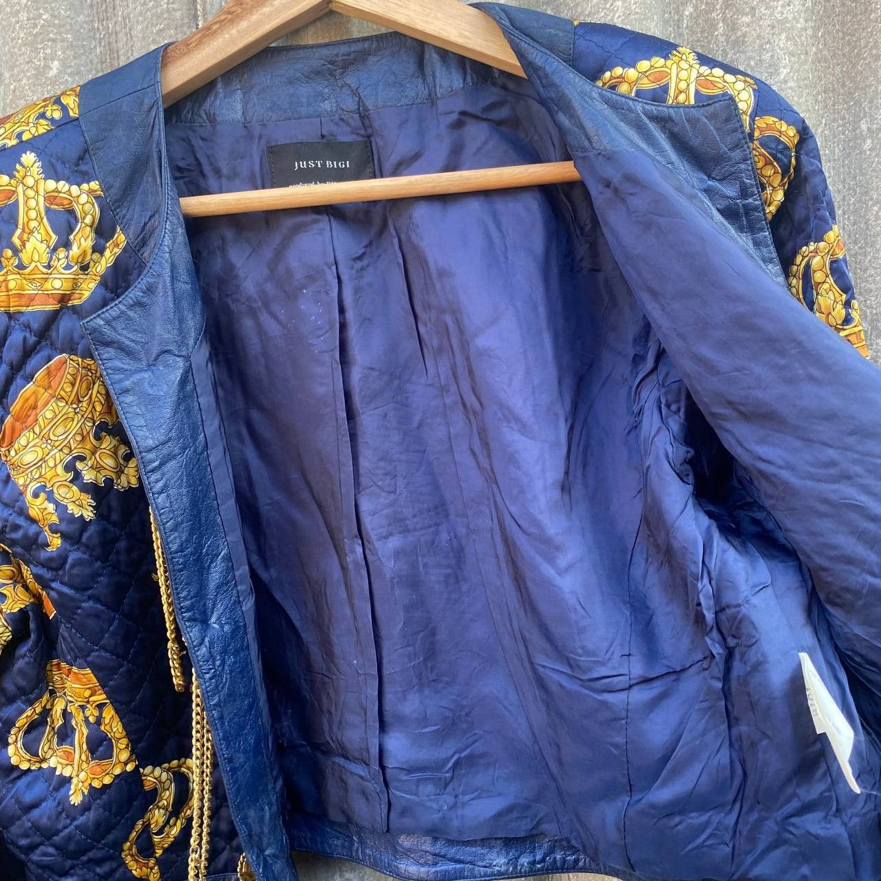 BIGI × If Six Was Nine × Le Grande Bleu (L.G.B.) Just Bigi Quilted Cropped Jacket lgb style Size S / US 4 / IT 40 - 5 Thumbnail