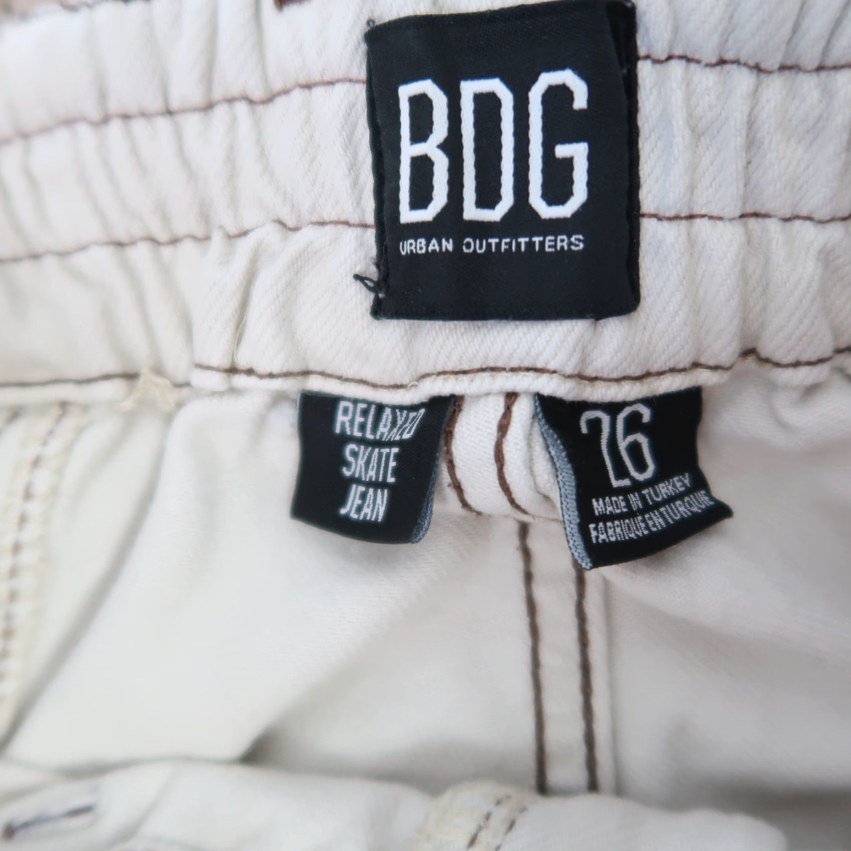 Bdg VINTAGE?BDG Urban Outfitters Relaxed Skate Jean Cargo Cream 26 Size 26" / US 2 / IT 38 - 4 Thumbnail