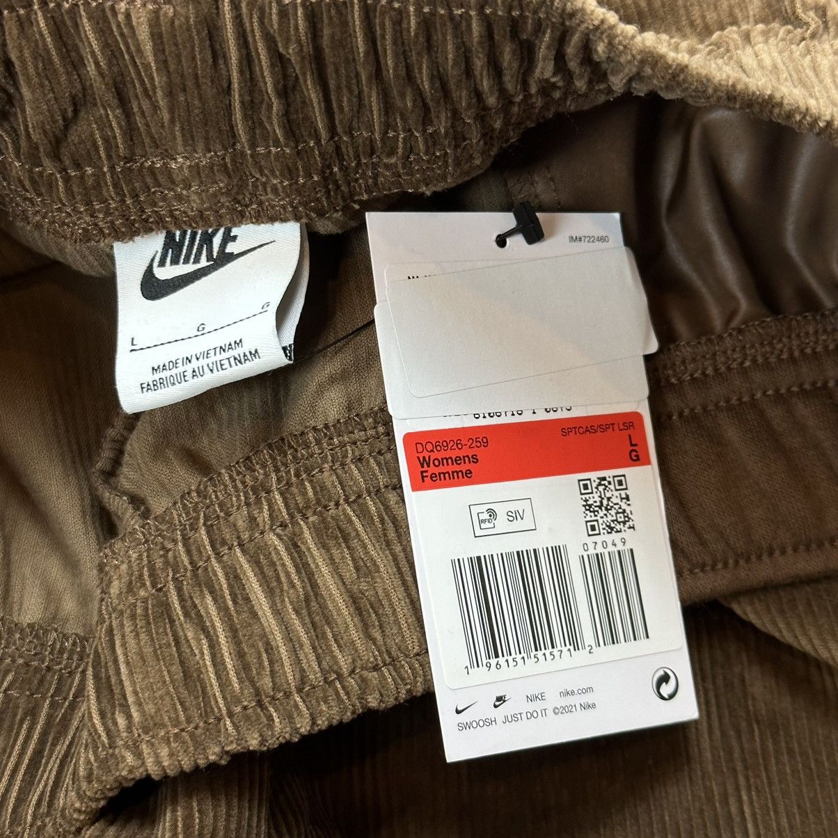 Nike × Vintage Nike velvet jogger pants brown L oversize Travis Scott Size US 34 / EU 50 - 5 Thumbnail