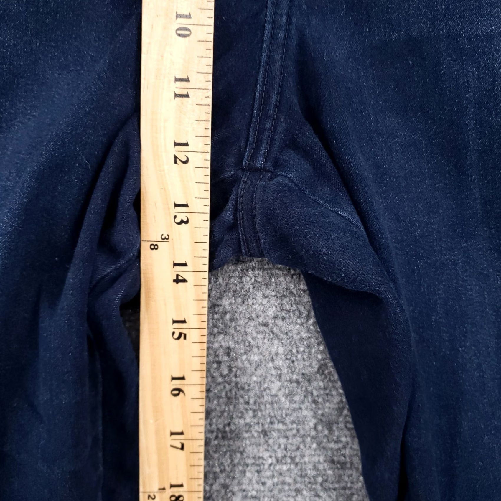 Vintage Seven7 Jeans Womens Blue Skin Fit Denim High Rise Ankle Stretch Dark Wash Size 16 Size 38" / US 16 / IT 52 - 6 Thumbnail