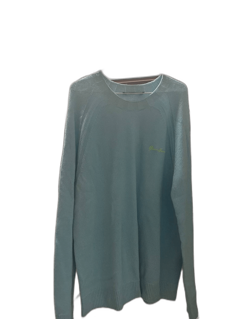 Versace Versace Light Blue Knit Sweater - dmc Size M / US 6-8 / IT 42-44 - 1 Thumbnail
