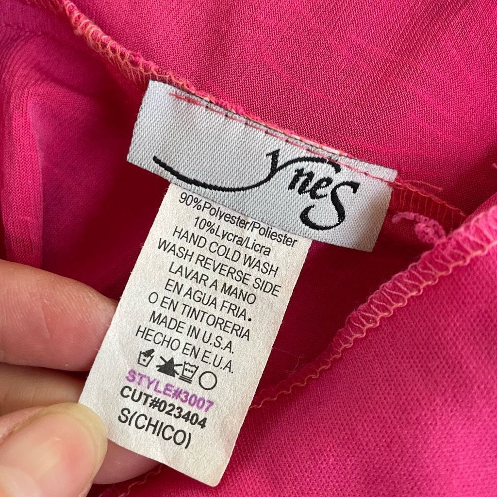 Vintage Vintage Y2K Ynes Stretchy BodyCon Mini Dress Bold Pink Glitt Size S / US 4 / IT 40 - 9 Thumbnail