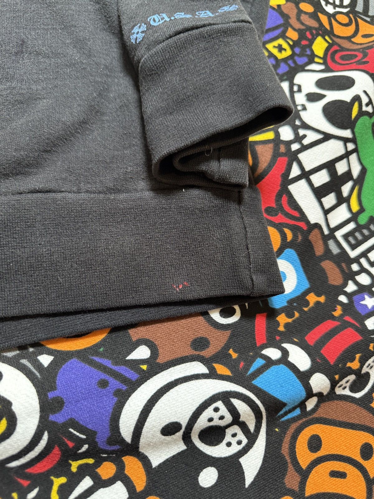 Chrome Hearts Chrome Hearts Black/Blue Online Exclusive Pullover Hoodie Size US L / EU 52-54 / 3 - 16 Thumbnail