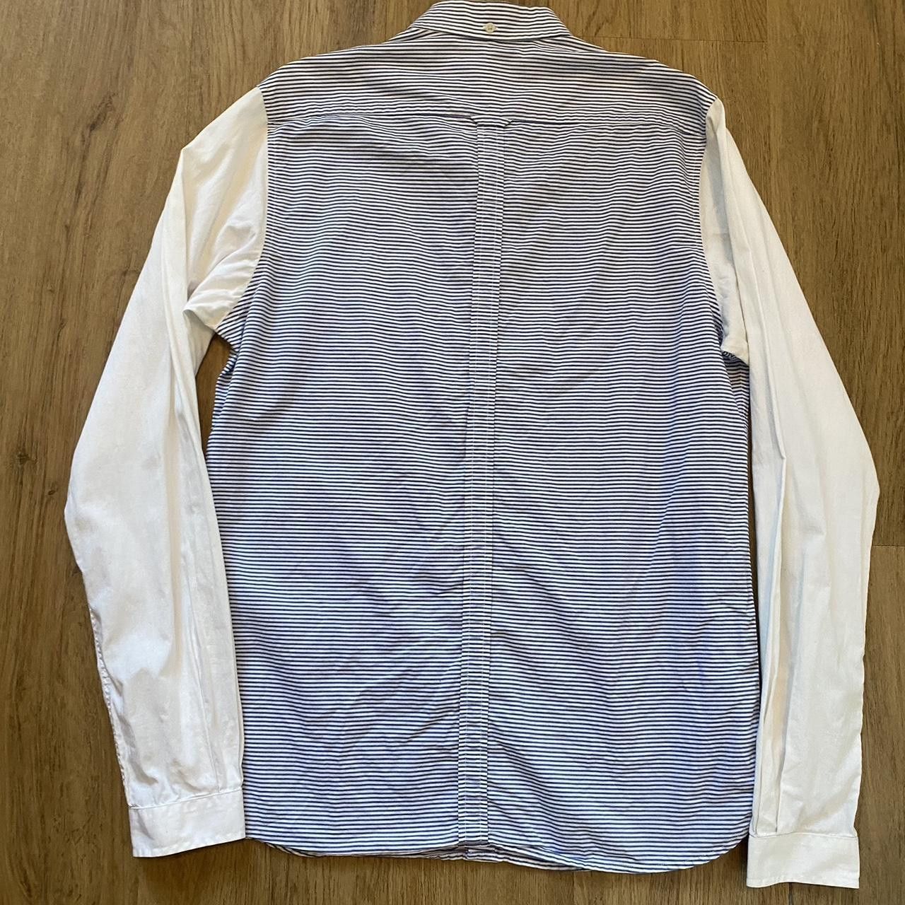 Fred Perry Fred Perry blue and white striped button up shirt Size US M / EU 48-50 / 2 - 2 Thumbnail